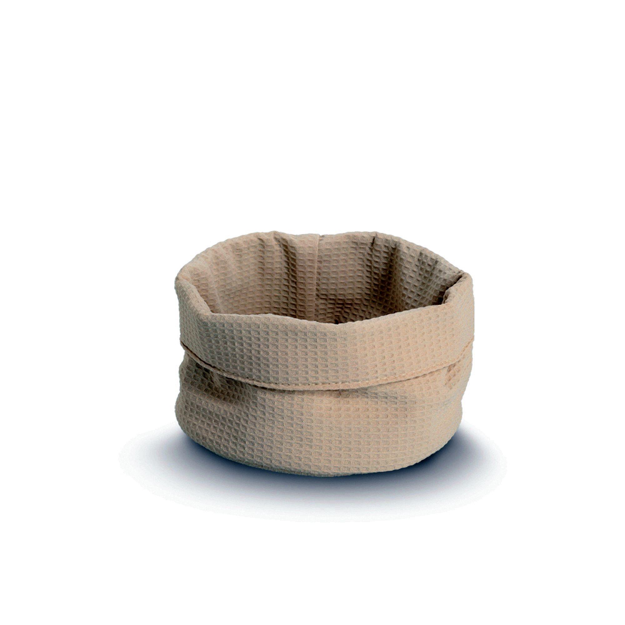 Zeller Brotkorb Aufbewahrungskorb Waffel Piquet weiß D:25xH:13cm 14533 Zeller Brotkorb Aufbewahrungskorb Waffel Piquet weiß D:25xH:13cm 14533