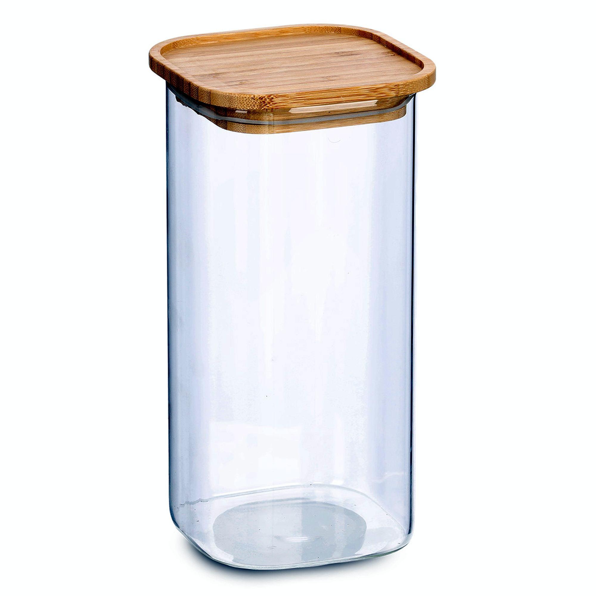 Zeller Present Vorratsglas quadratisch 1570ml Bambusdeckel 19492 Zeller Present Vorratsglas quadratisch 1570ml Bambusdeckel 19492