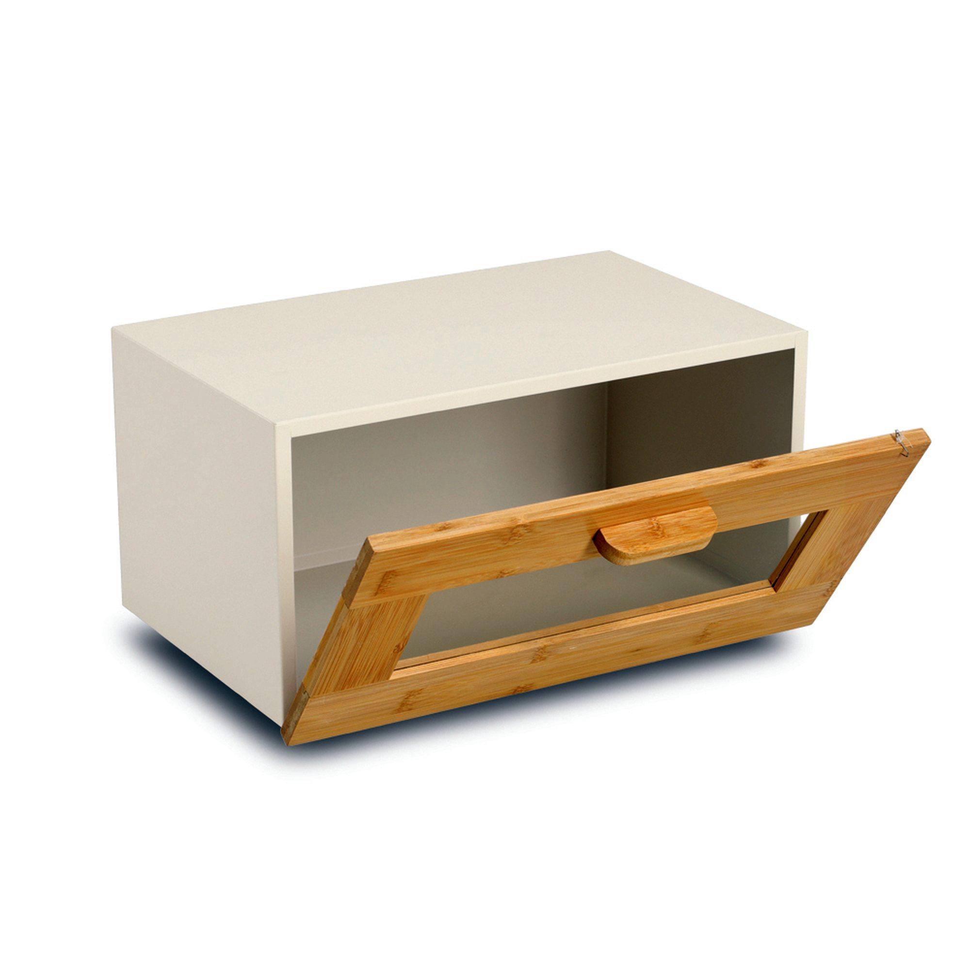 Zeller Brotkasten Bambus Metall 36,3x23,3x19,5cm Beige 25393 Zeller Brotkasten Bambus Metall 36,3x23,3x19,5cm Beige 25393
