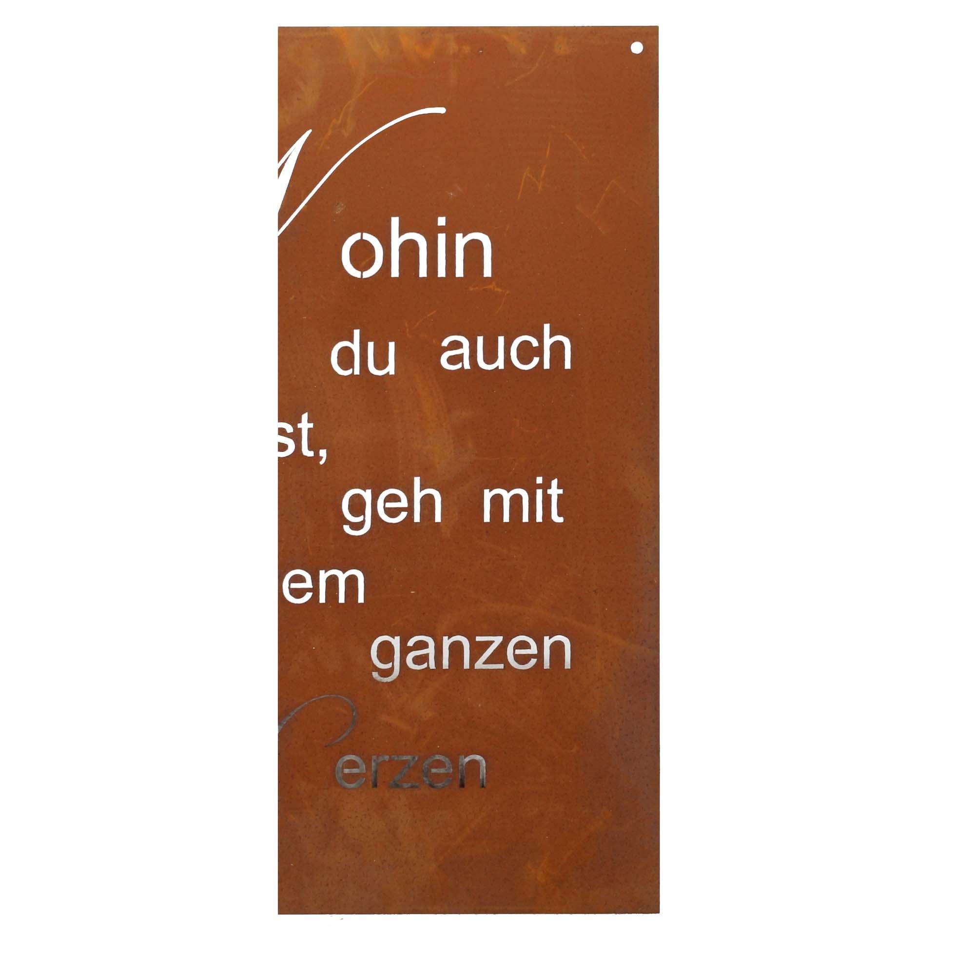 Ferrum Wandbild Edelrost Herz 8-9008