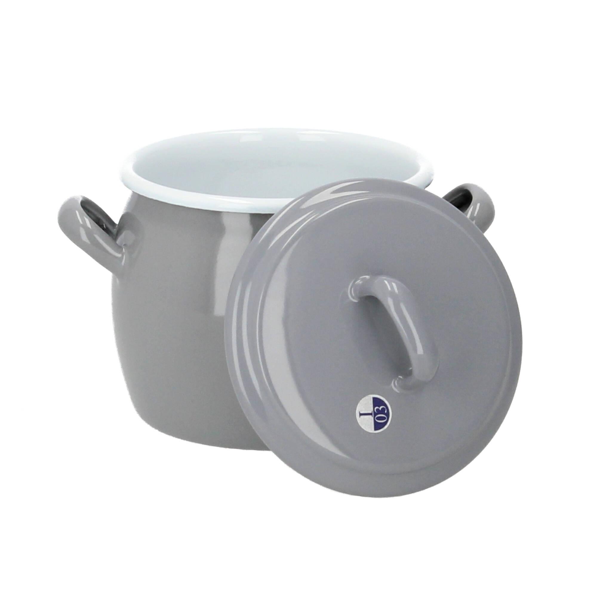 Kockums Bauchiger Topf mit Deckel 0,7 Liter grau Kockums Bauchiger Topf mit Deckel 0,7 Liter grau