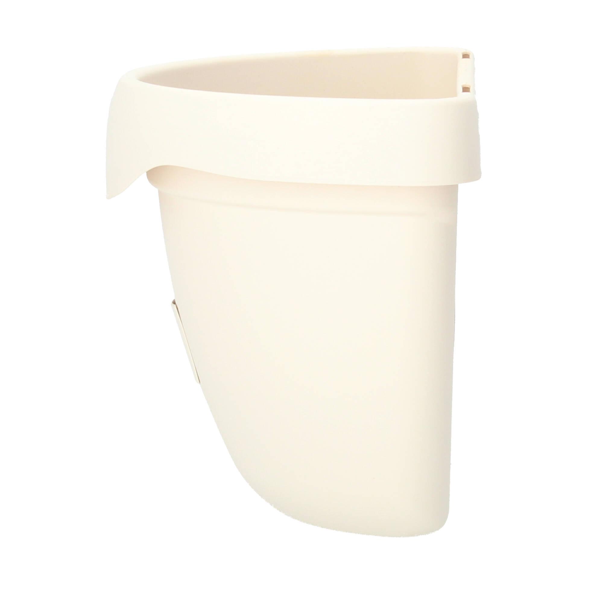 Plastia Blumentopf Siesta Wandmontage weiß Wasserspeicher