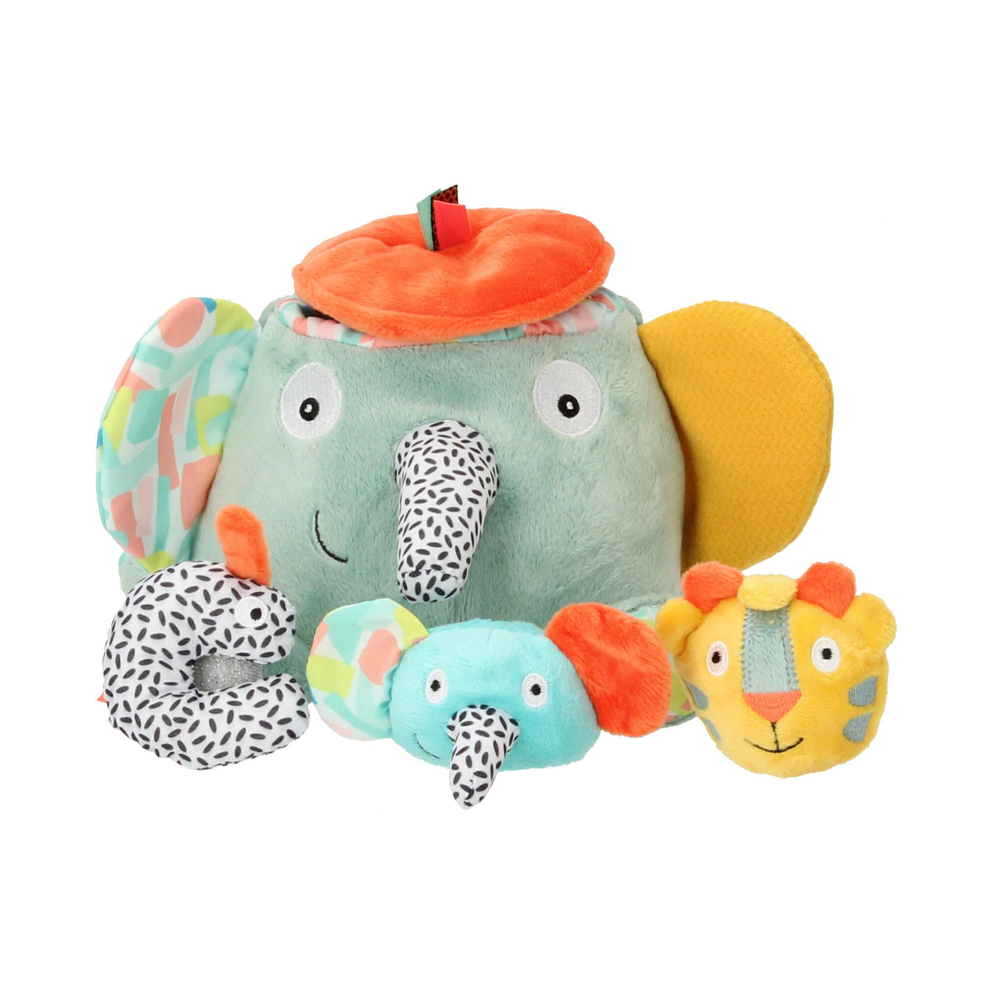 Ebulobo Activity Spielzeug Ziggy Elefant mit 3 Spielfiguren Giraffe Elefant Vogel Ebulobo Activity Spielzeug Ziggy Elefant mit 3 Spielfiguren Giraffe Elefant Vogel