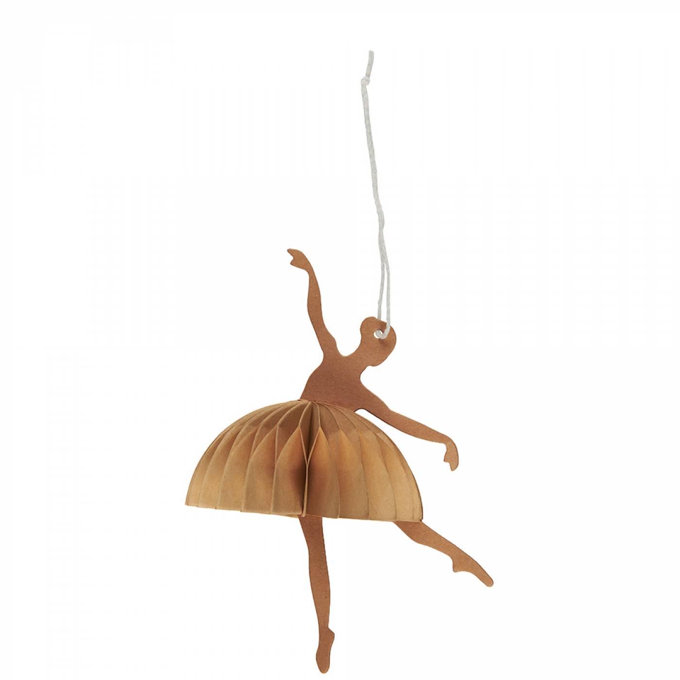 IB Laursen Scherenschnitt Ballerina Tanzposition braun IB Laursen Scherenschnitt Ballerina Tanzposition braun
