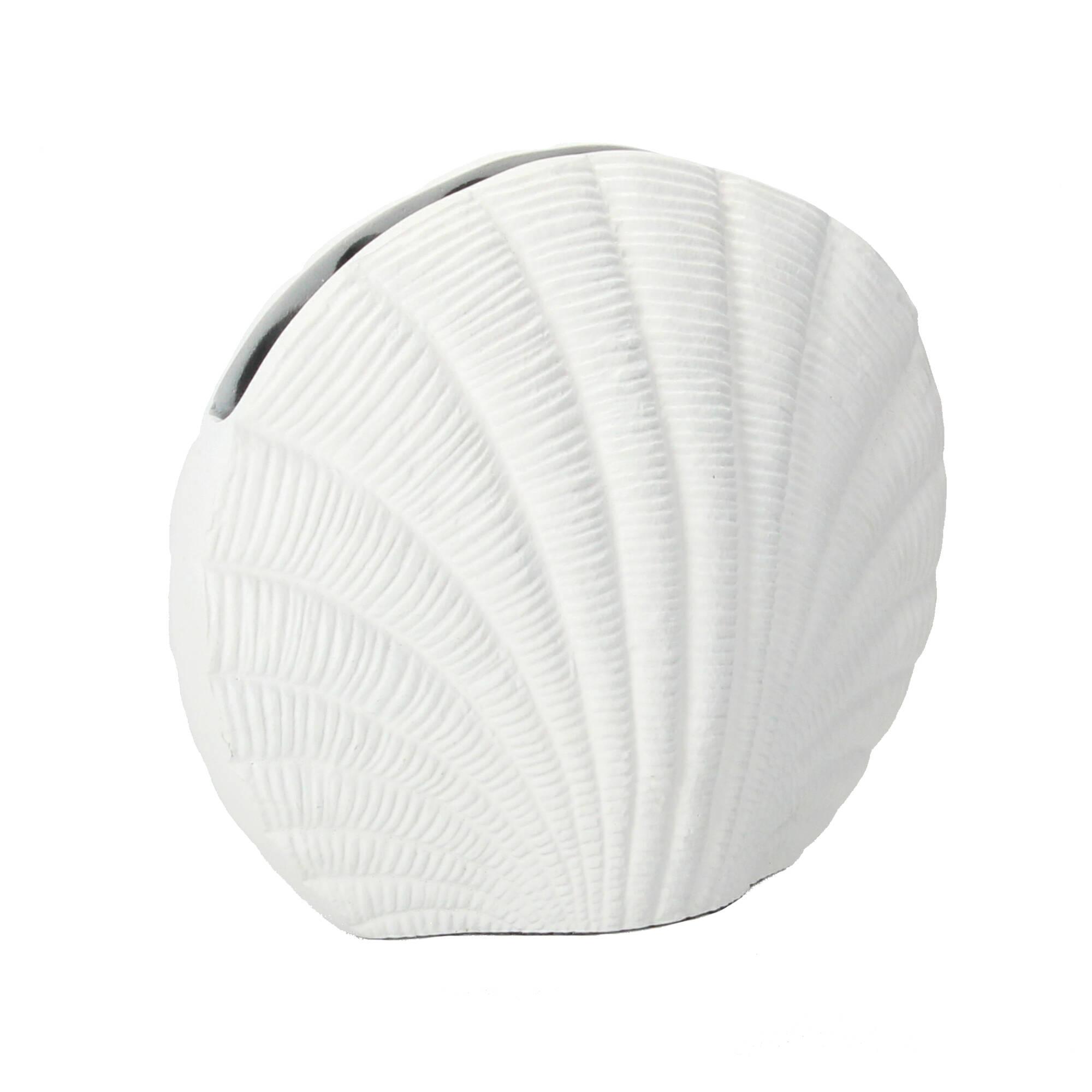 Nordal KAPITI Blumenvase Vase Dekoration S 23 cm Aluminium weiß