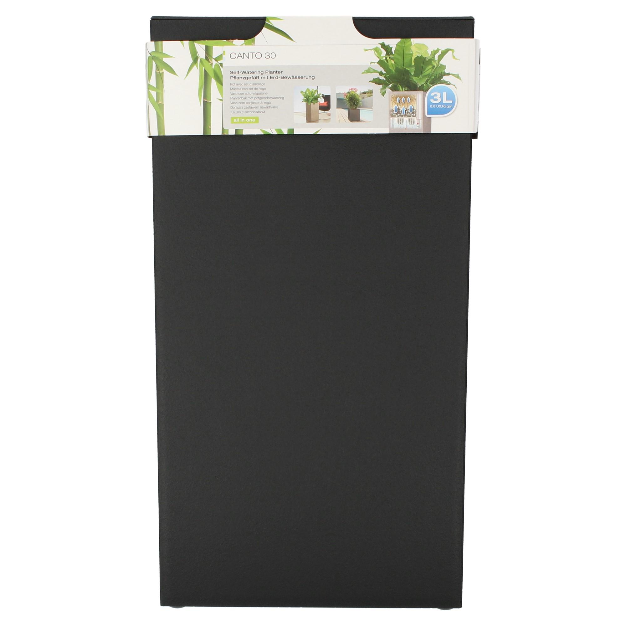Lechuza Pflanzkübel hoch Canto Stone High 30 graphitschwarz