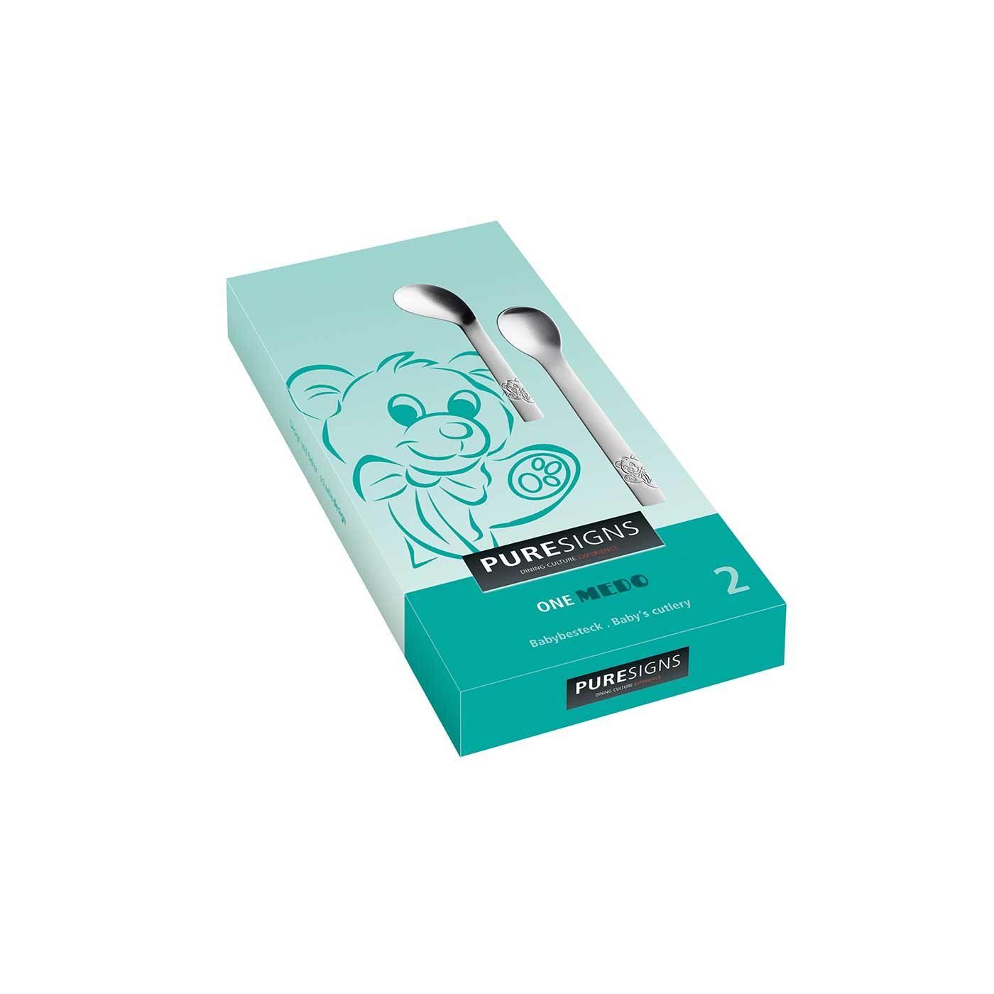Puresigns Baby-Esslernbesteck 2-tlg. Medo Puresigns Baby-Esslernbesteck 2-tlg. Medo