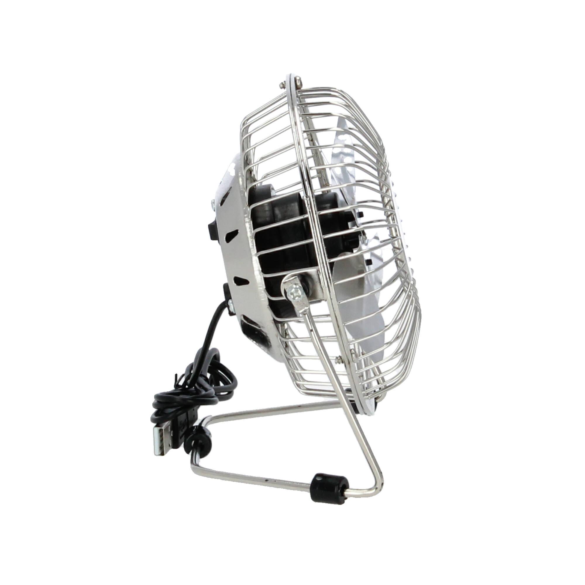 Kikkerland USB Ventilator Metall silber Kikkerland USB Ventilator Metall silber