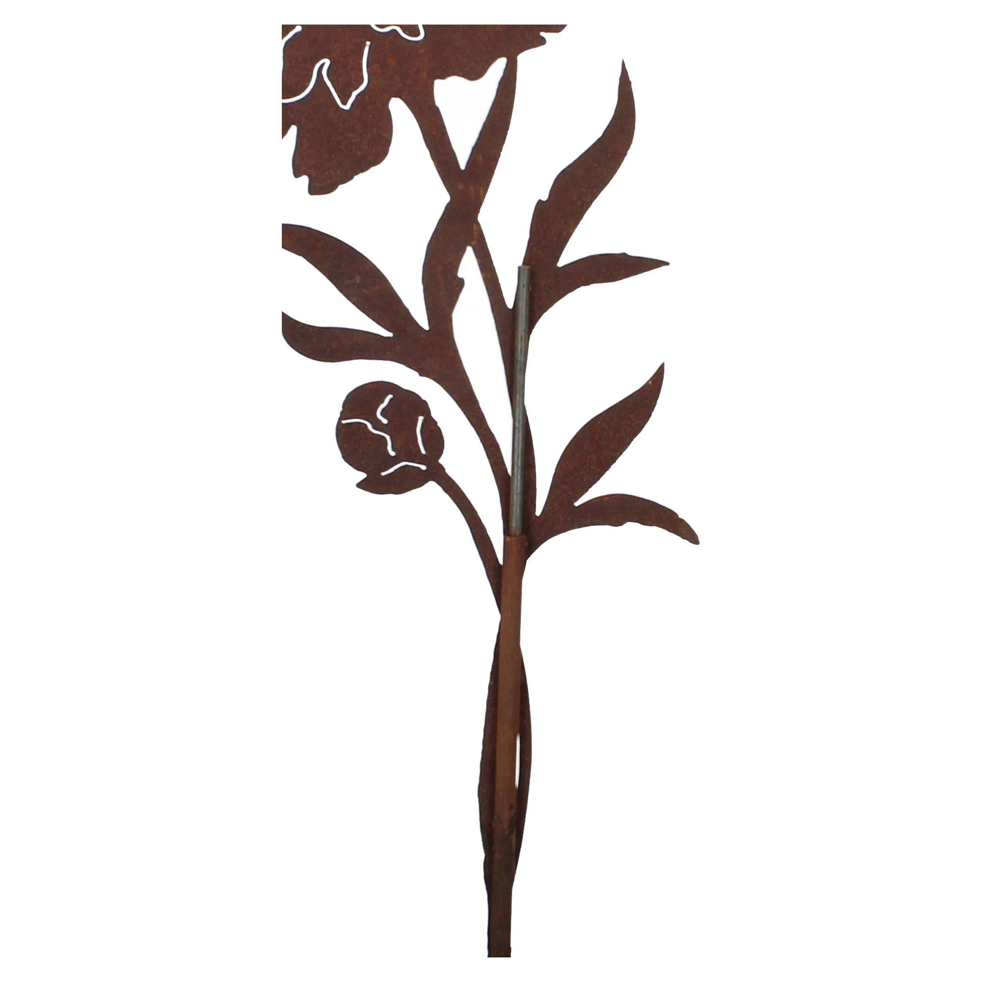 Ferrum Gartenstecker Ederost Blume 100cm