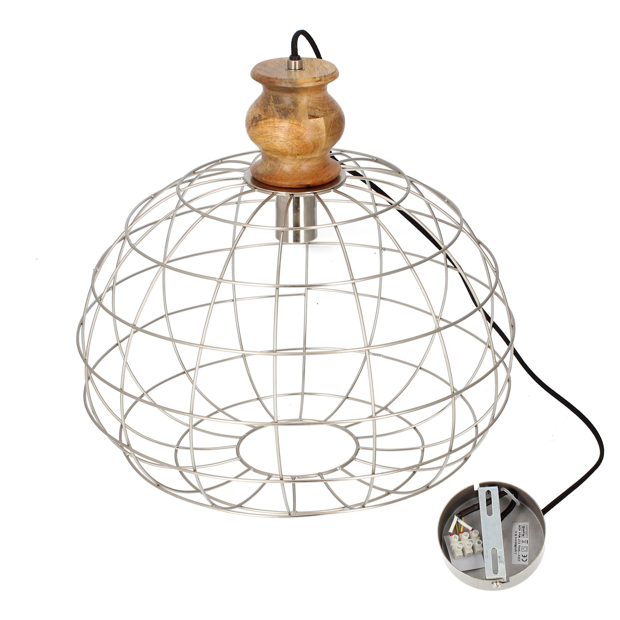 Henrik Steen Deckenlampe Ball rund Drahtkorb
