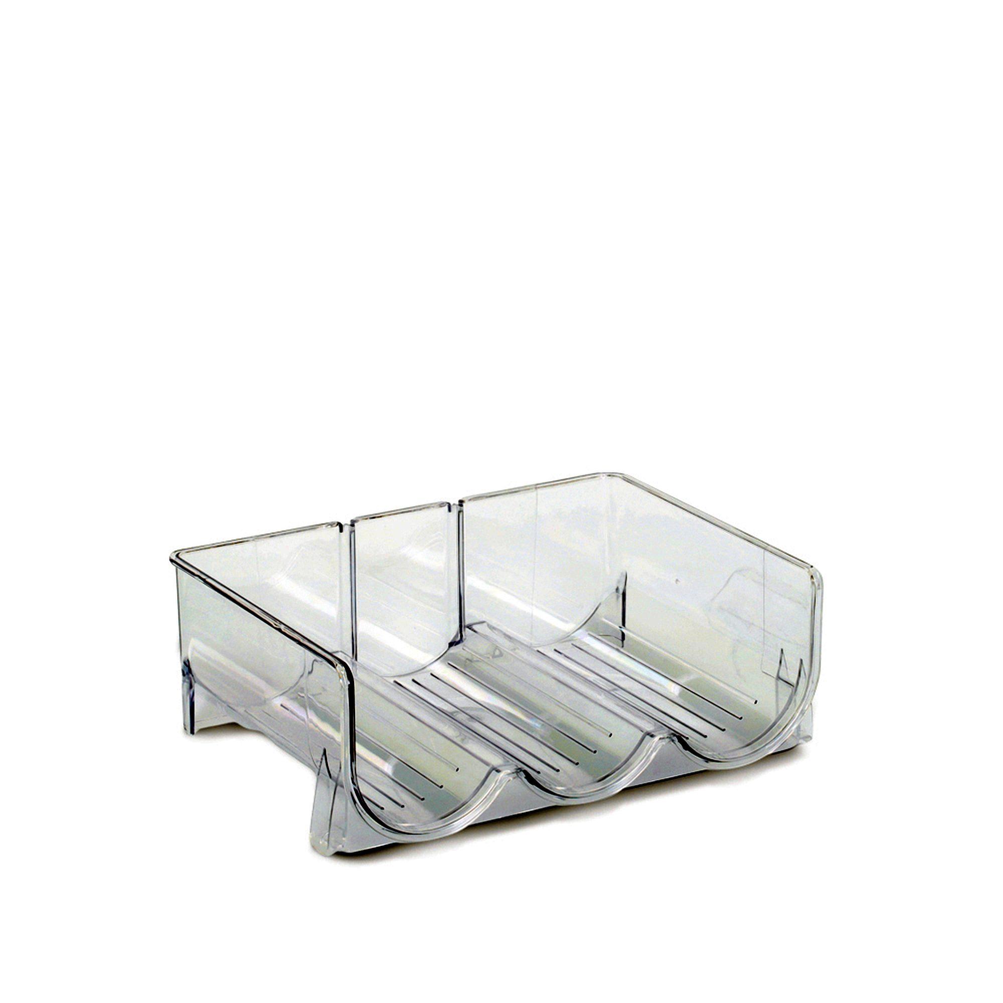 zeller Flaschenregal f 3 Flaschen Kunststoff transparent 14770