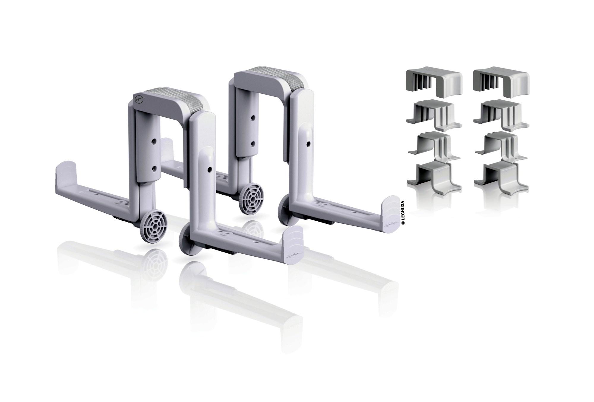 Lechuza Balkonkastenhalter DUO 2er-Set Balconera weiß