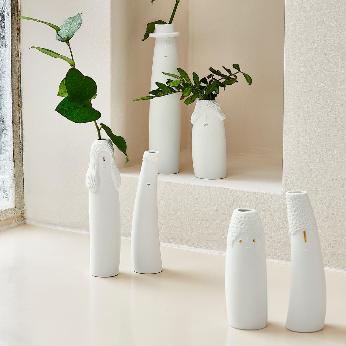 räder Vase Familienbande Vater & Mutter 2er Set weiß 0017537 räder Vase Familienbande Vater & Mutter 2er Set weiß 0017537