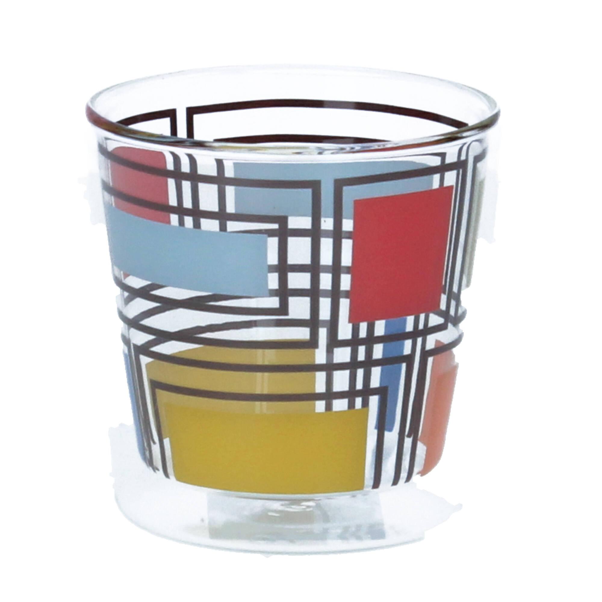 PPD Trinkglas Kaffeeglas Teeglas doppelwandig London 0,3 L Thermoglas bunt