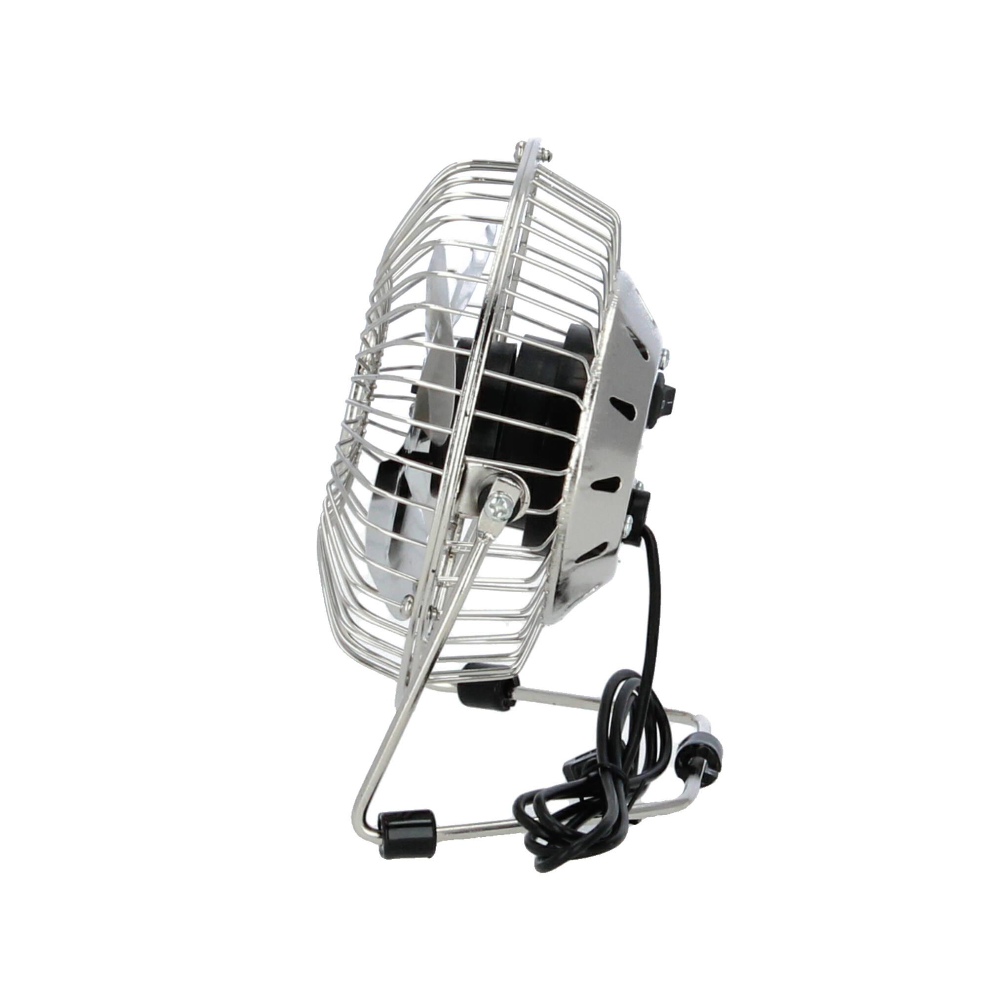 Kikkerland USB Ventilator Metall silber