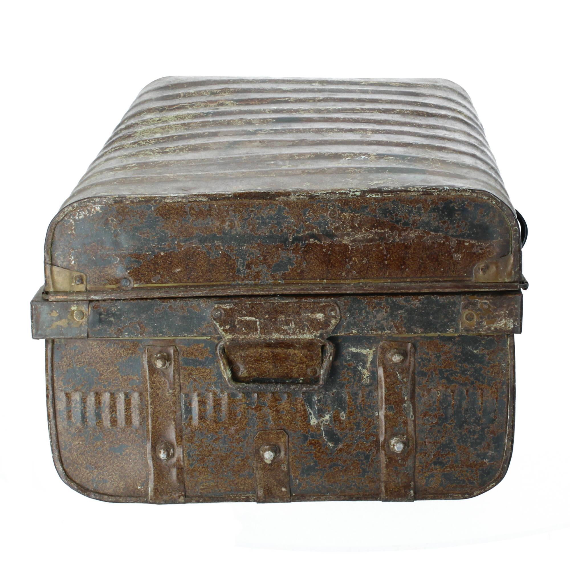 Raw Materials Vintage Reisekoffer alt Aufbewahrungskiste Unikat braun