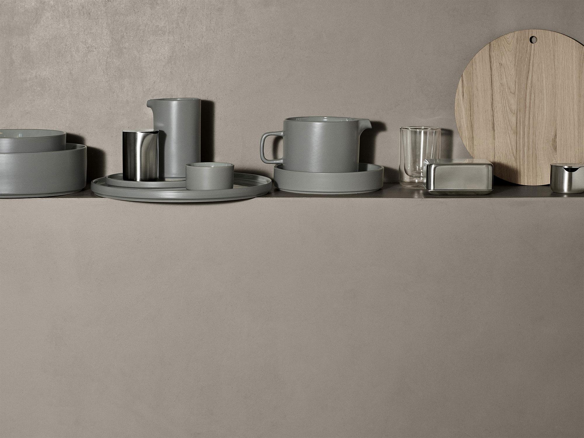 blomus Pilar Schale Schüssel 27 cm pewter zinngrau
