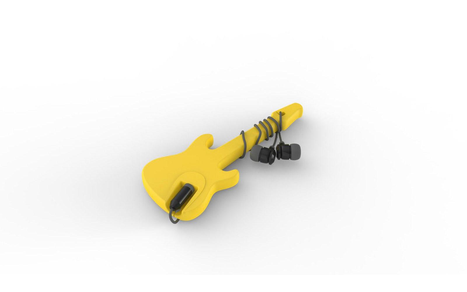 Electrock - Rocket Kabelhalter Kopfhörer Gitarre Gelb