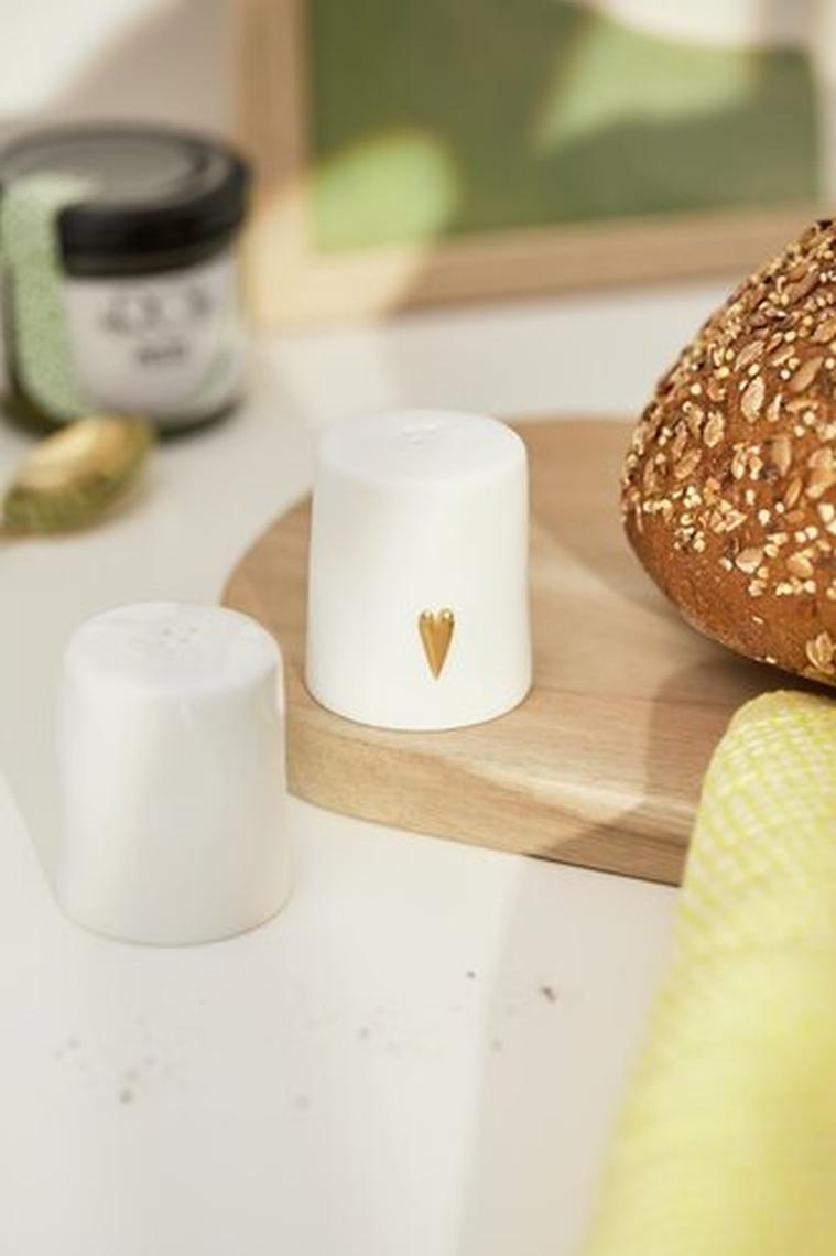 räder Salzstreuer Pfeffer Bon Appetit Porzellan weiß 0018326