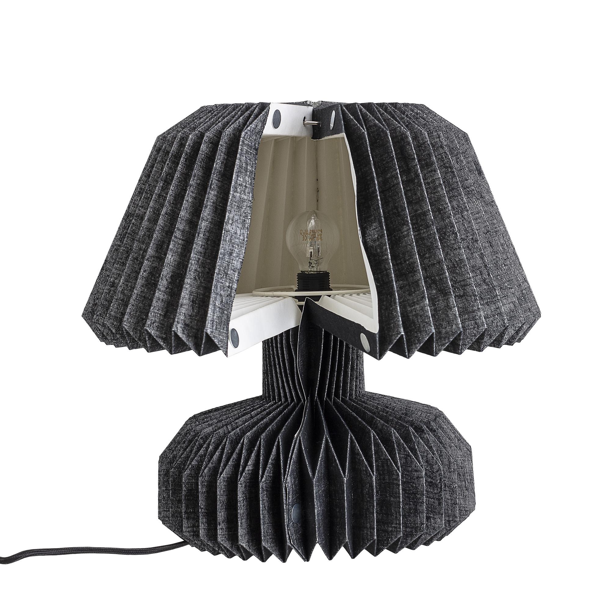 Bloomingville Lampe Tischleuchte Papier schwarz Bloomingville Lampe Tischleuchte Papier schwarz