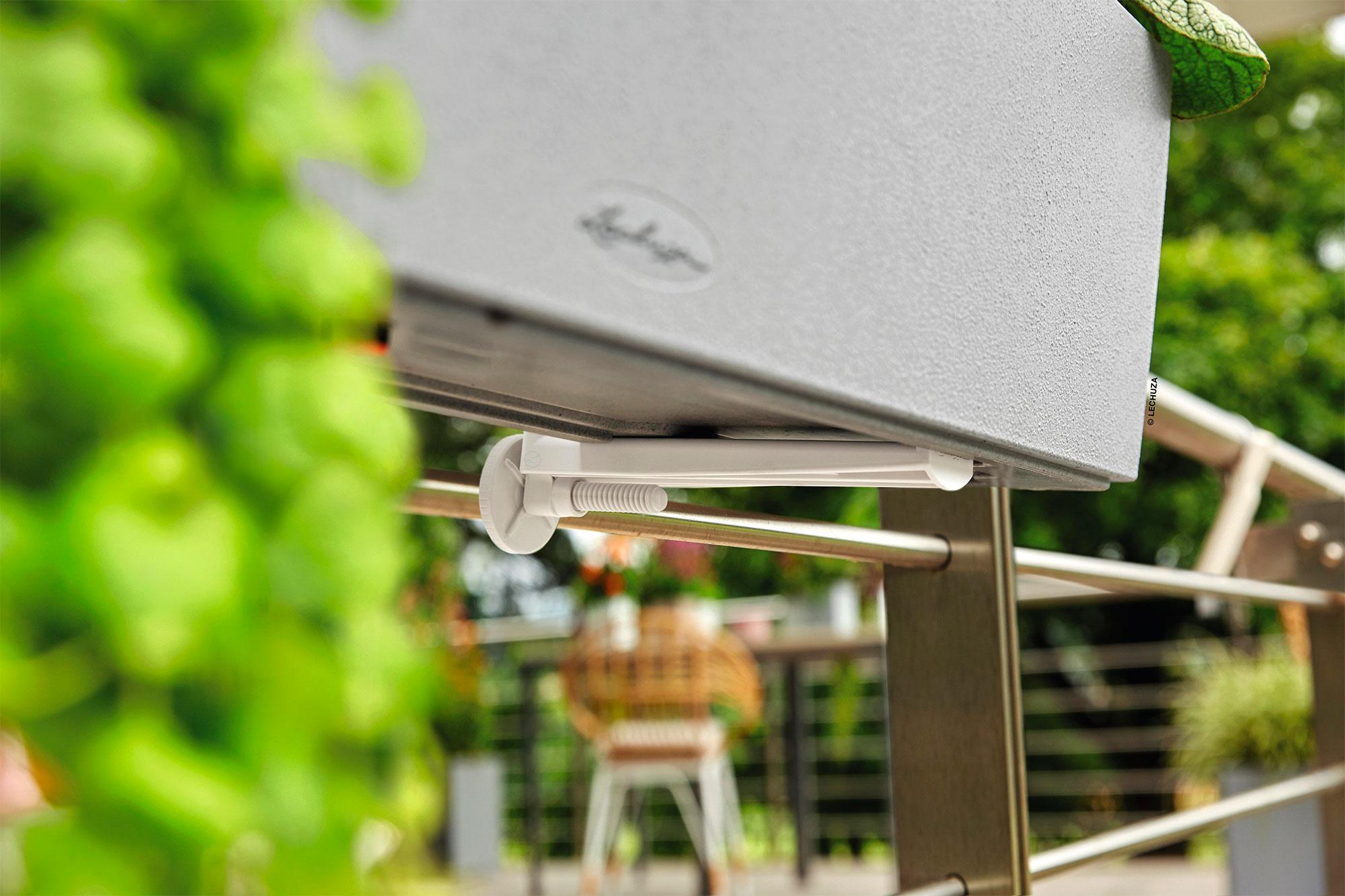 Lechuza Blumenkastenhalter Balconera 2er-Set weiß 19030