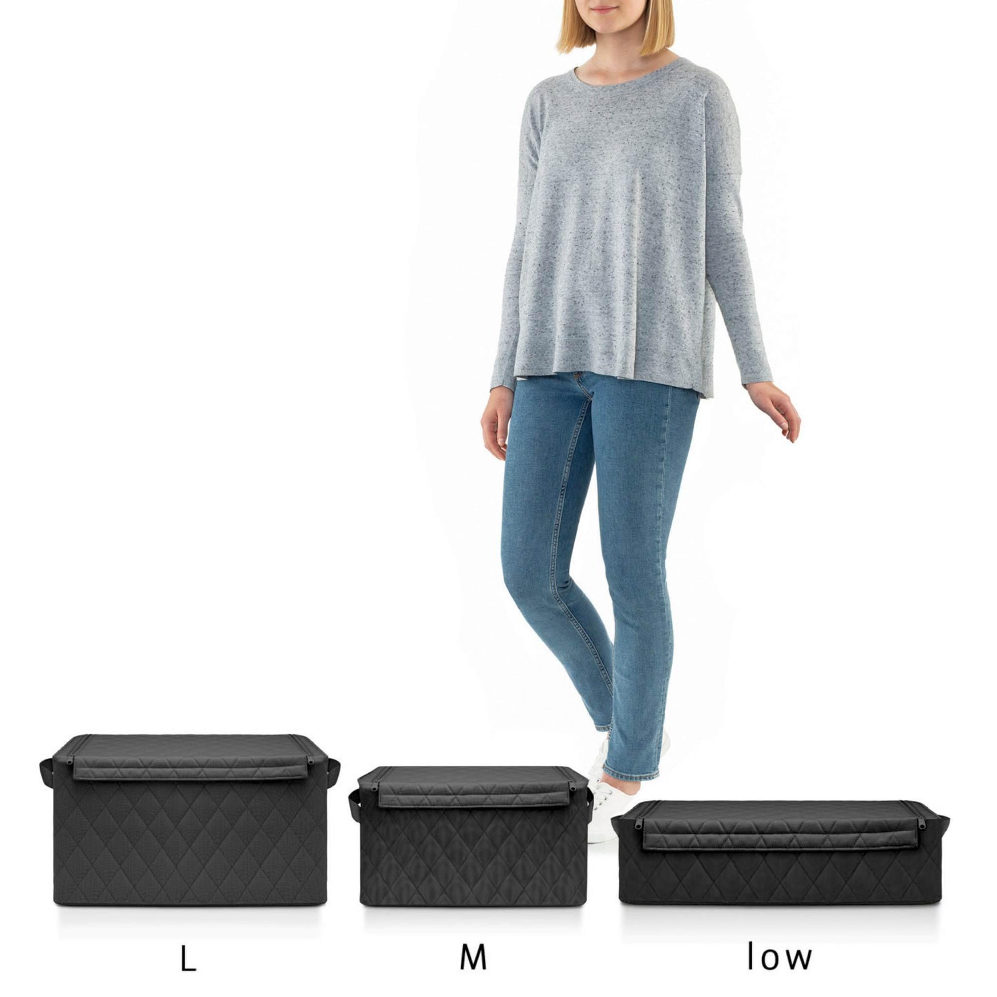 reisenthel Aufbewahrungsbox Storagebox M Rhombus Black FS7059