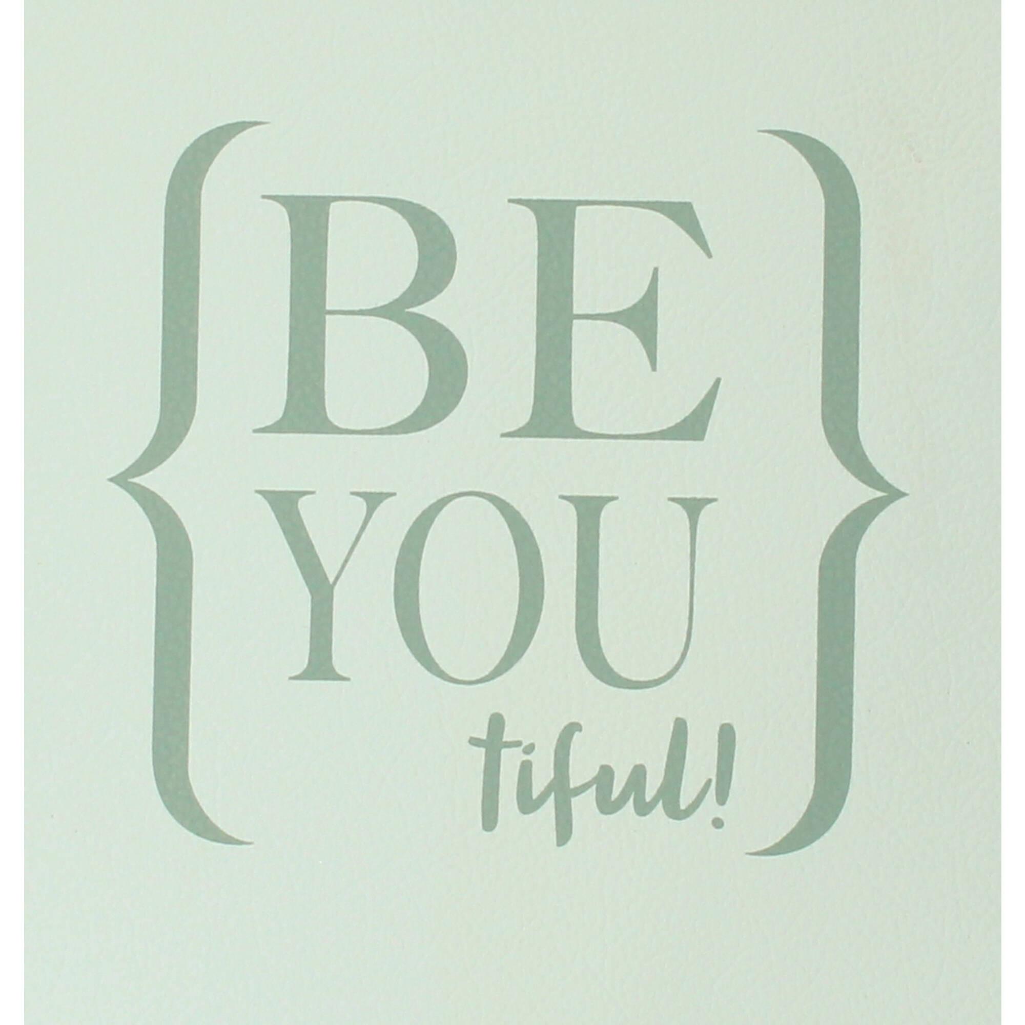 House of Emotions Spruchband Be you tiful dunkler Rahmen