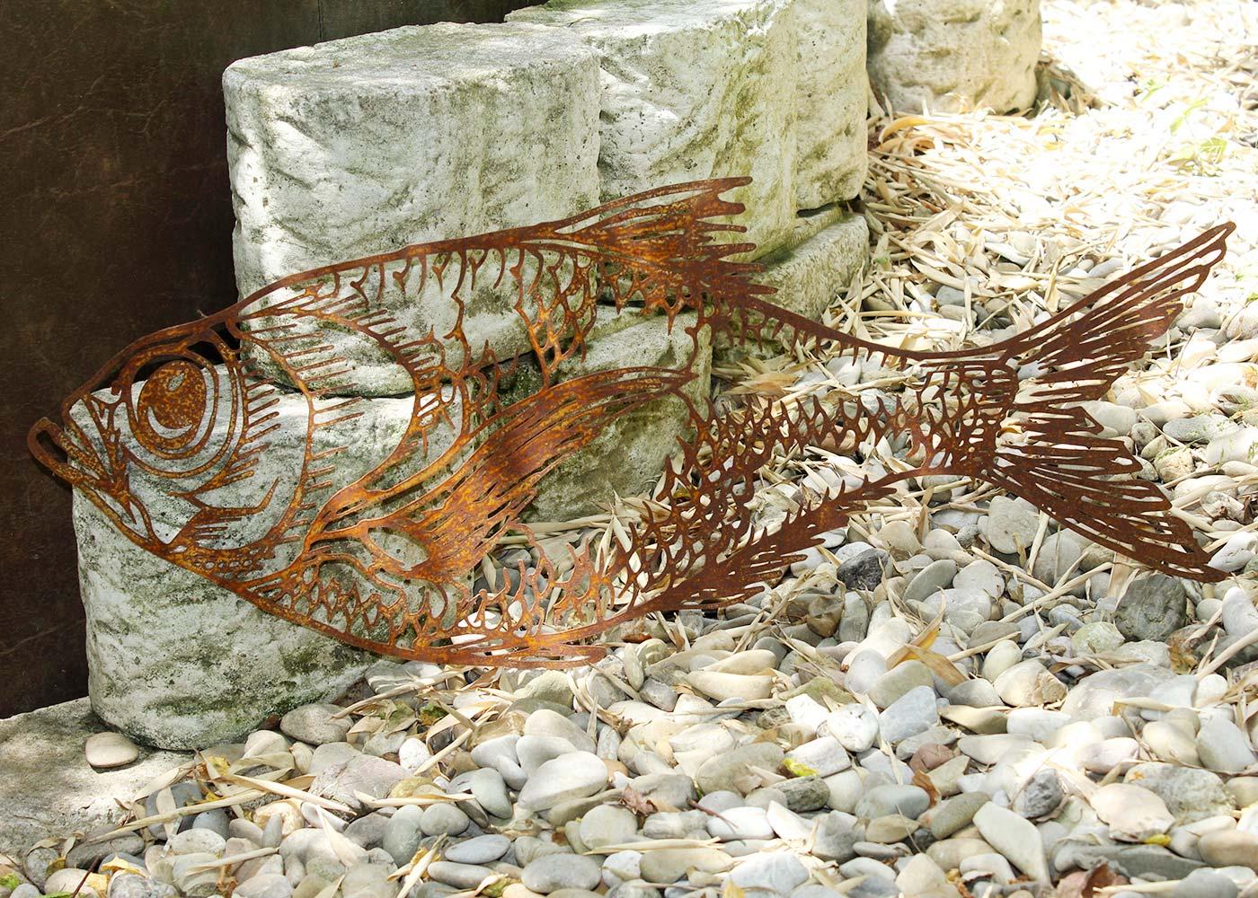 Saremo Wandbild Edelrost Fisch Saremo Wandbild Edelrost Fisch