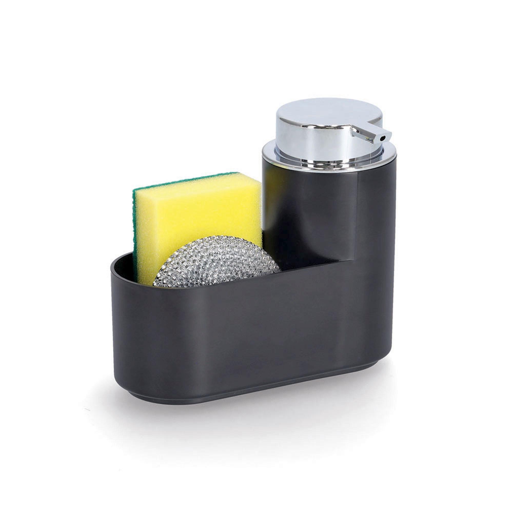 Zeller Seifenspender-Set 3-teilig Kunststoff schwarz 14752 Zeller Seifenspender-Set 3-teilig Kunststoff schwarz 14752