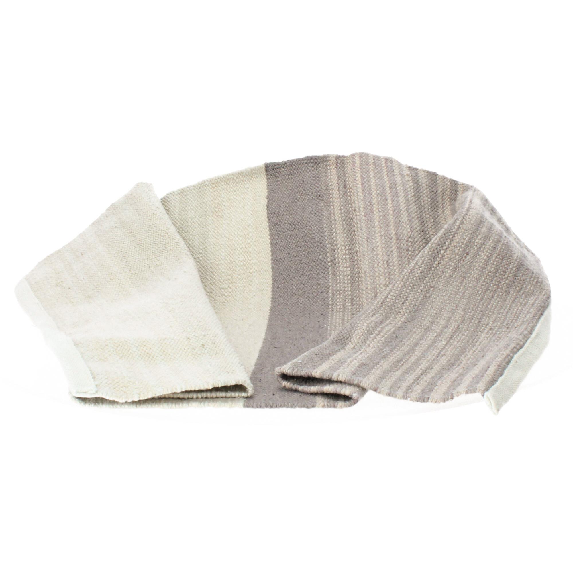 Bloomingville Teppich 100x60 cm Polyester mehrfarbig grau