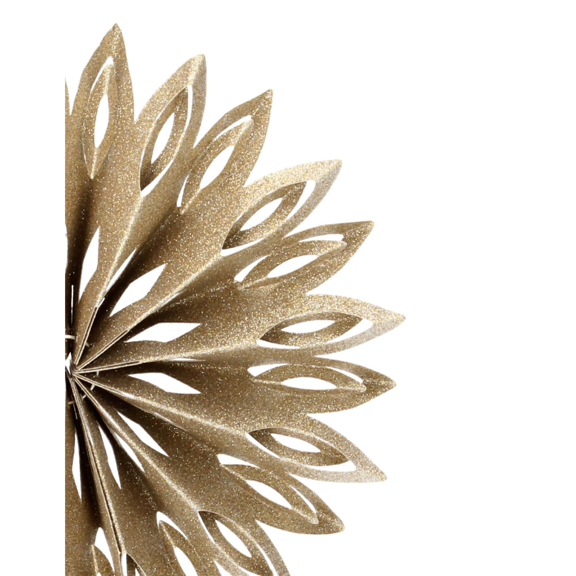 Chic Antique Weihnachtsstern Papierstern champagner Glitzer 27cm