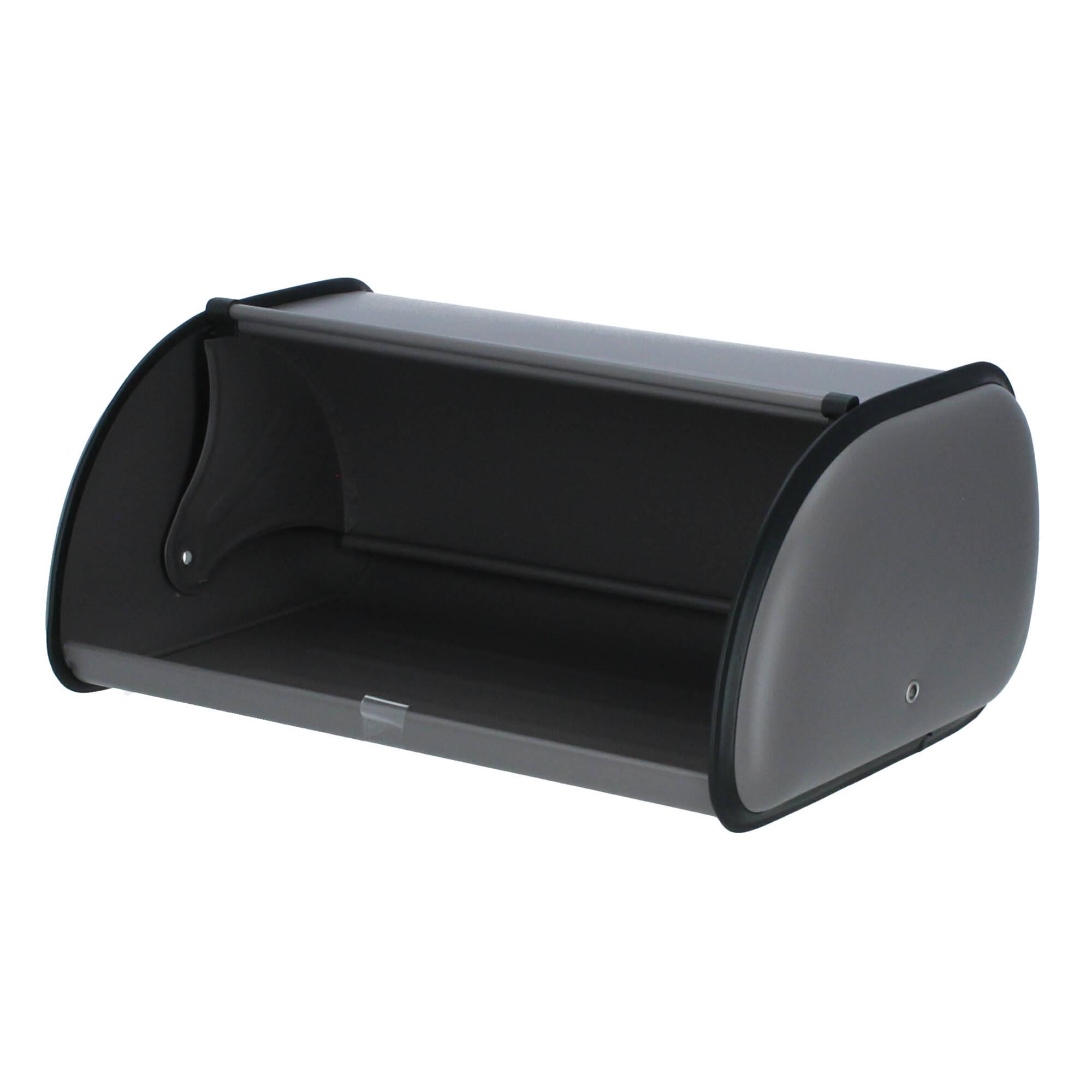 Plint Brotkasten Brotbox Retro almost black schiefergrau
