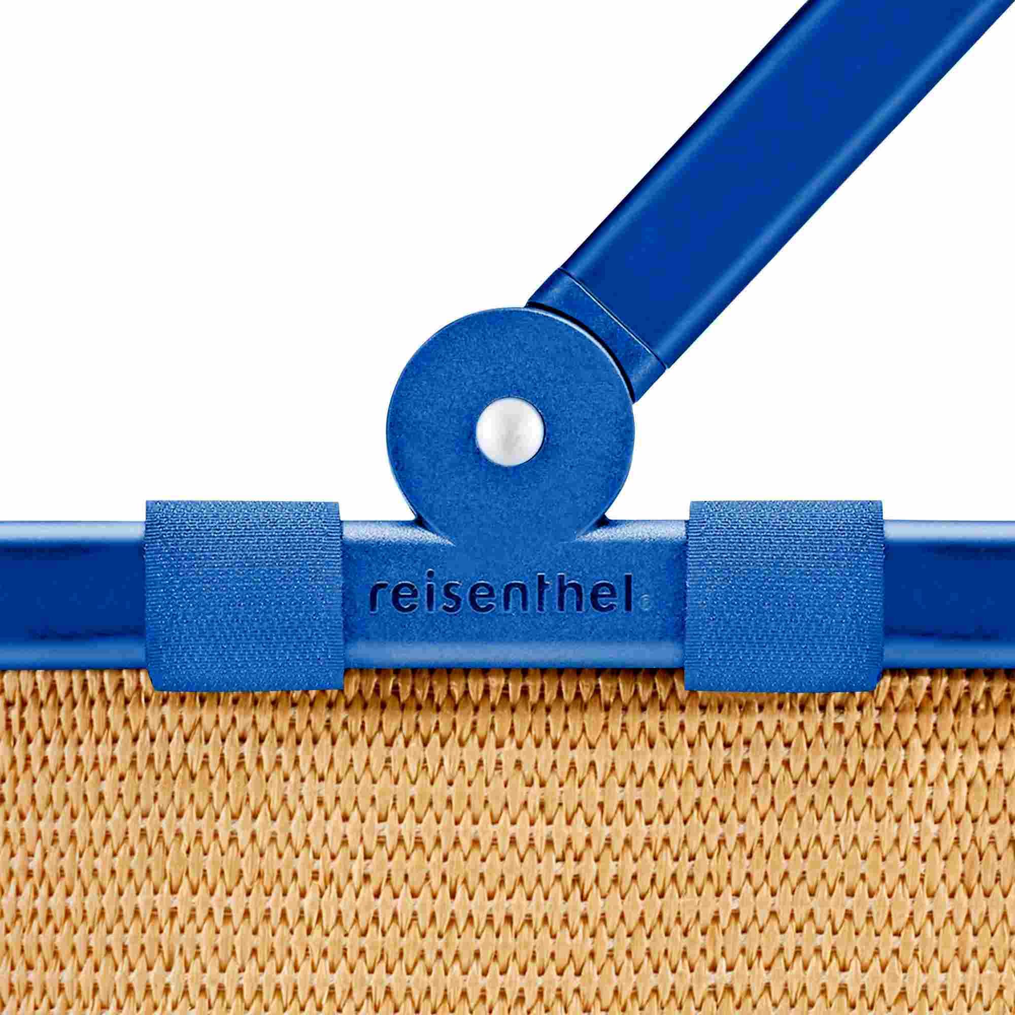 reisenthel carrybag frame raffia blue BK4122