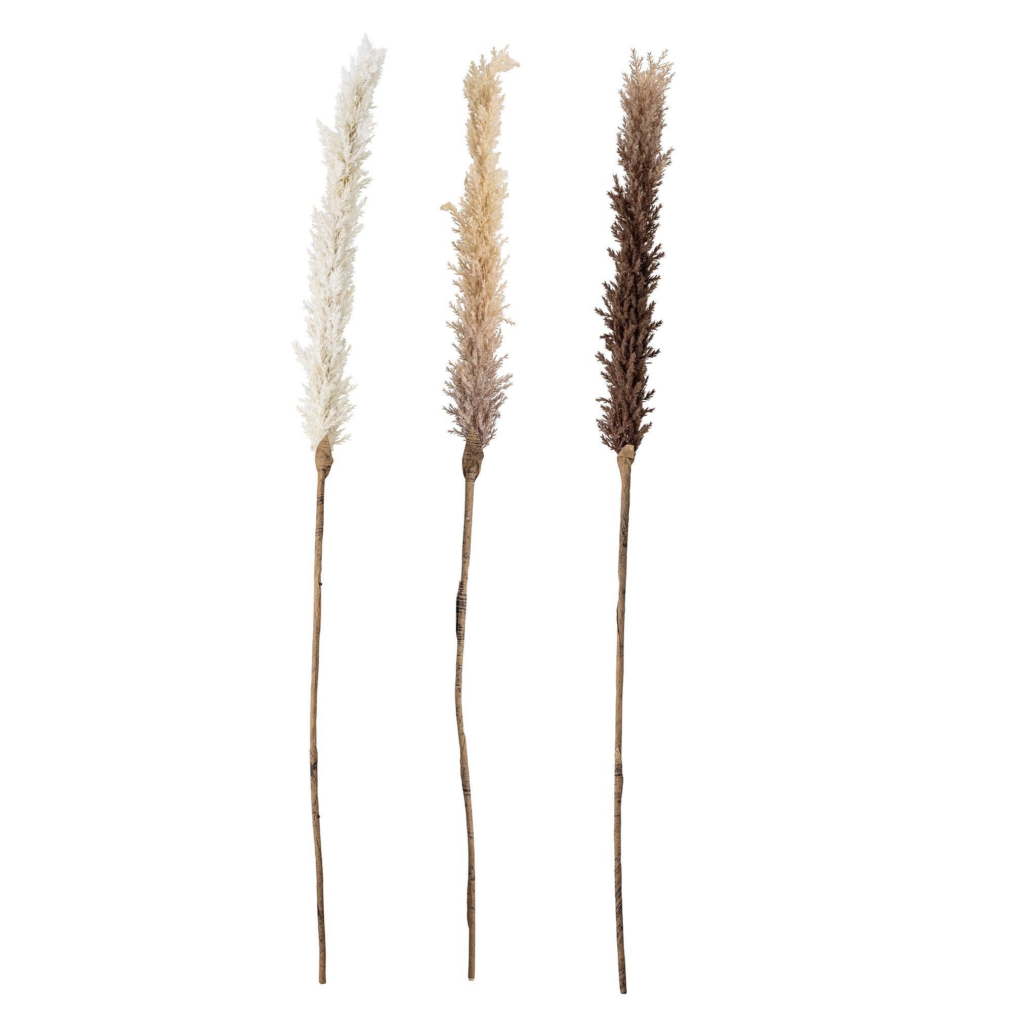 Bloomingville Dekoblumen Kunstblumen Gräser 3er Set 110 cm mehrfarbig