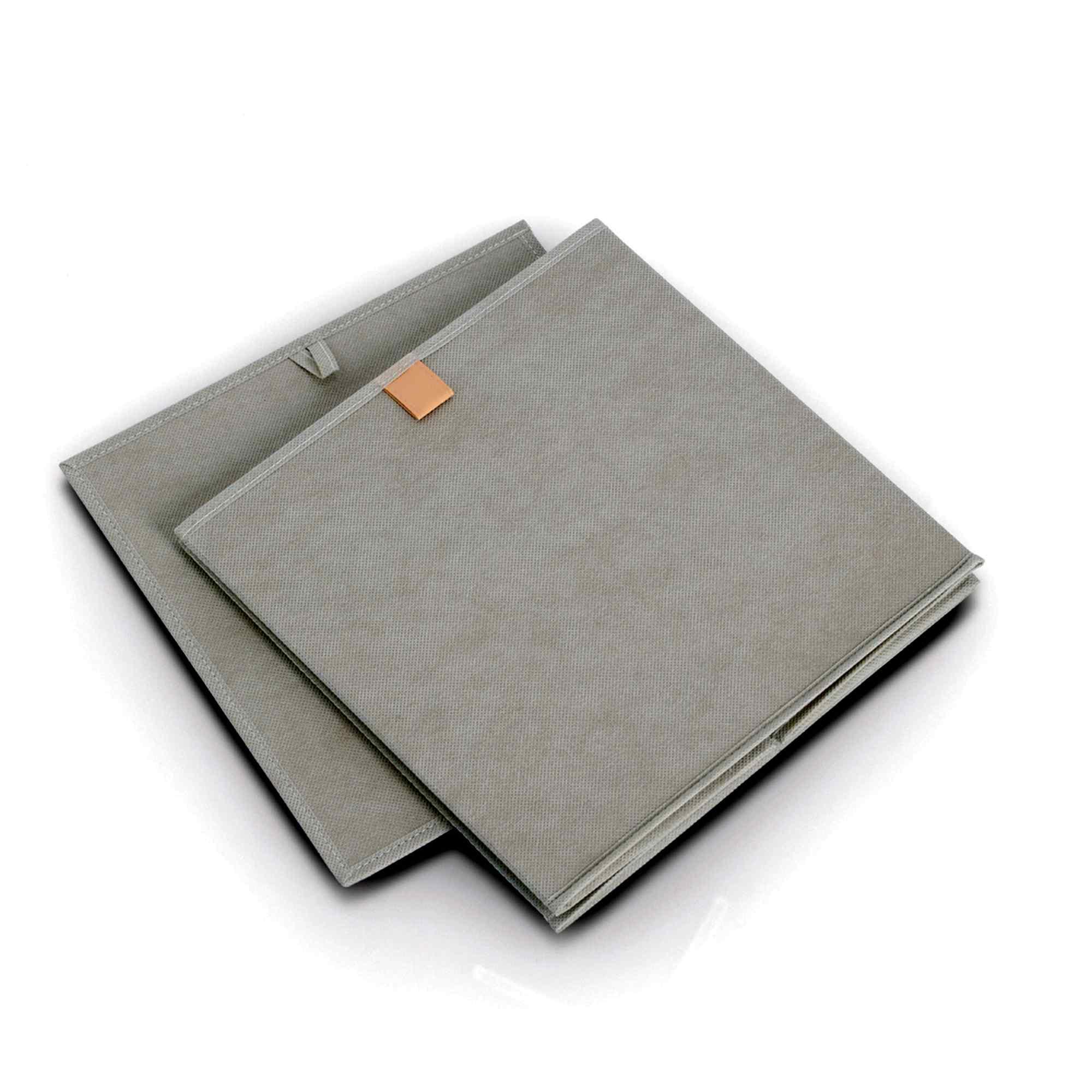 Zeller Aufbewahrungsbox Vlies grau 32x32x32 14539