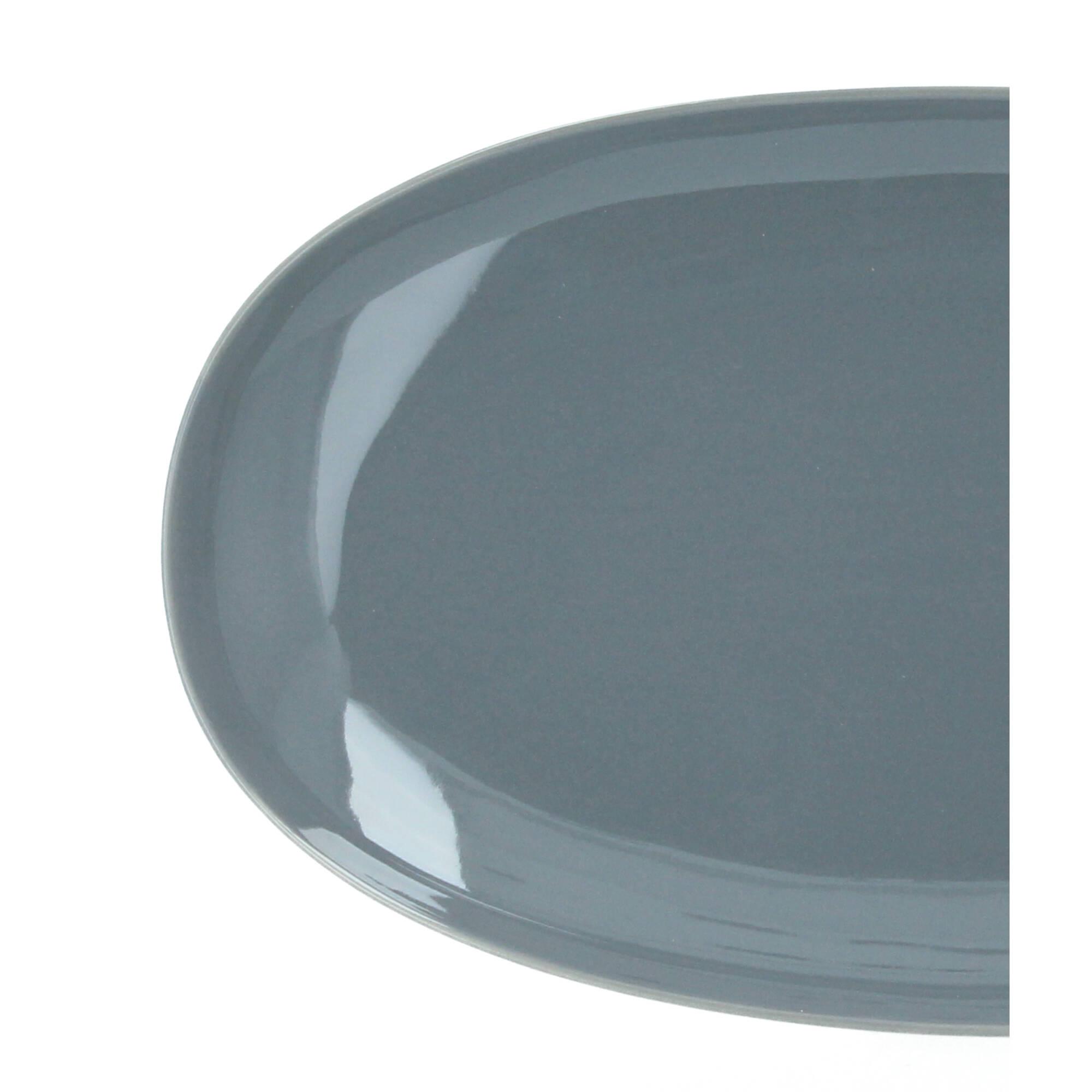 blomus RO Servierplatte 20x3,5 cm Porzellan sharkskin