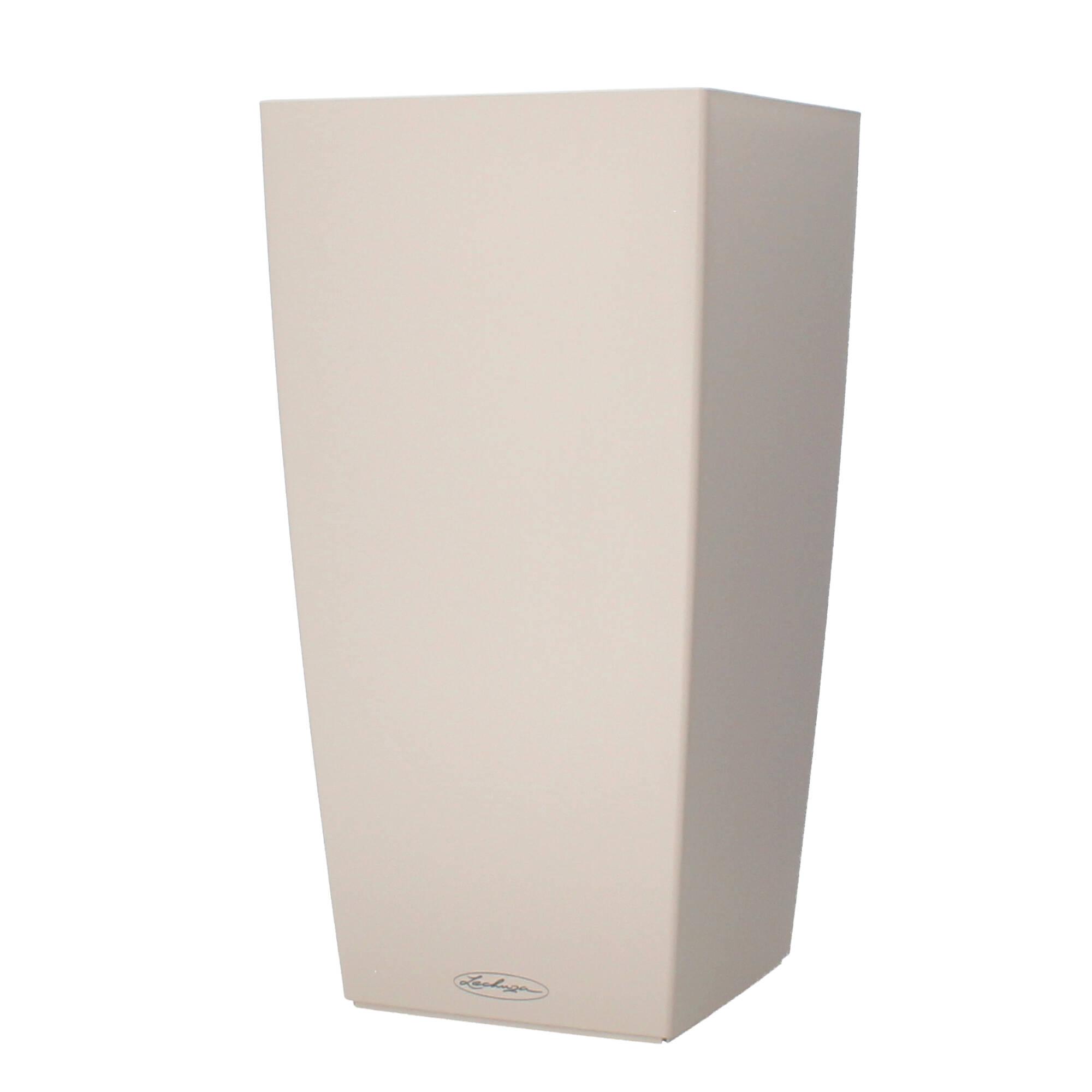 Lechuza Pflanzkübel hoch Cubico Color 40 sandbraun