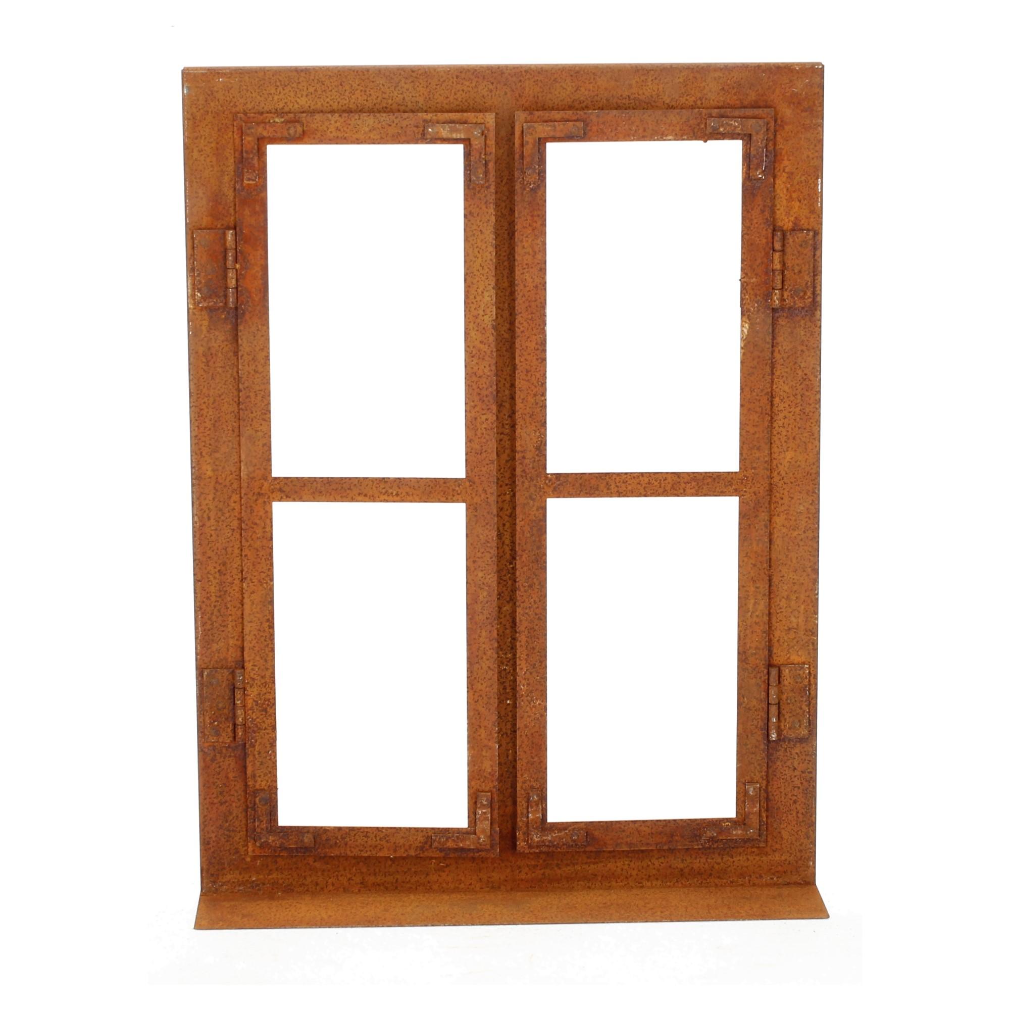 Lünemann Gartendeko Edelrost Fenster 33x45cm klein