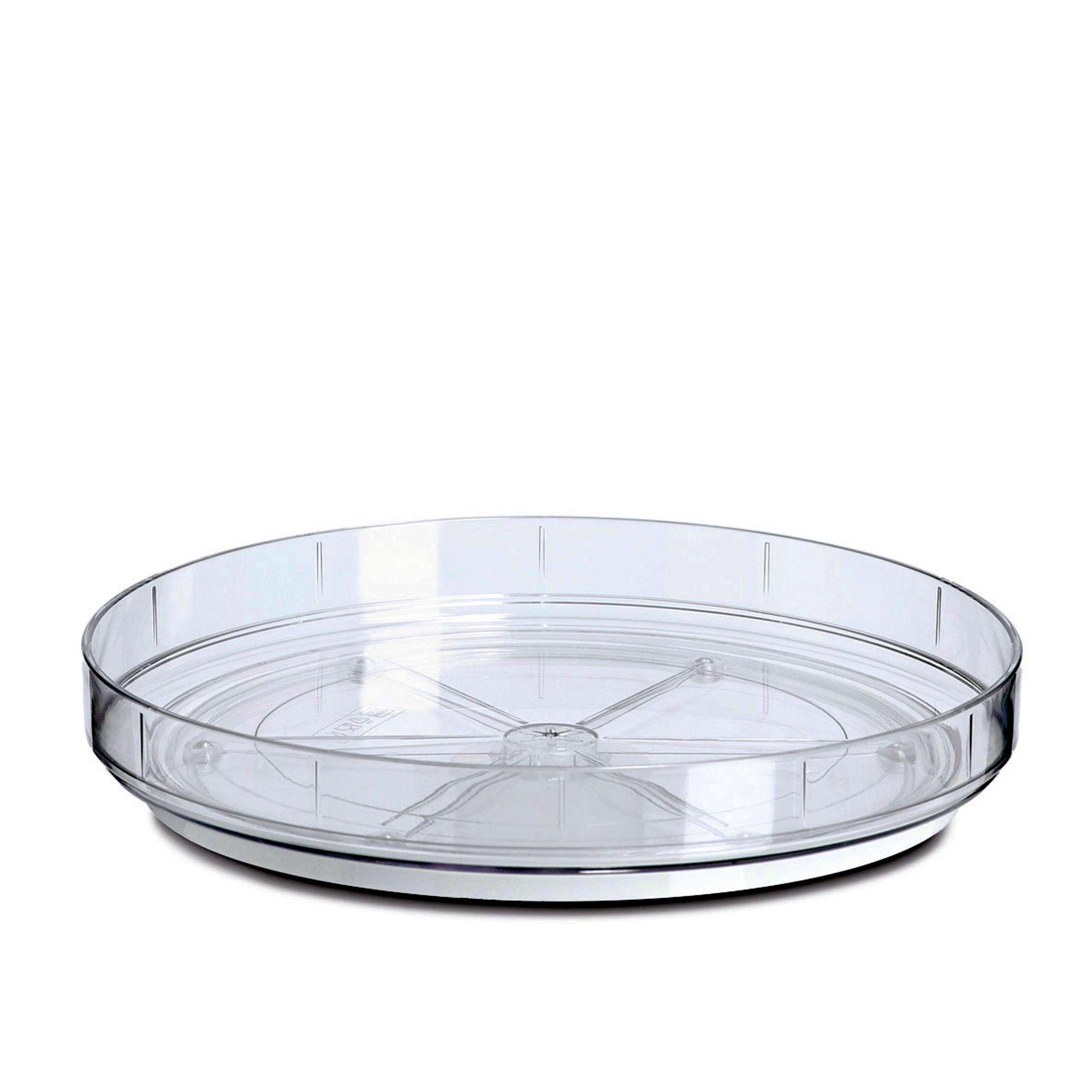 Zeller Dreh-Teller Regal 25x4cm Kunststoff transparent 14749
