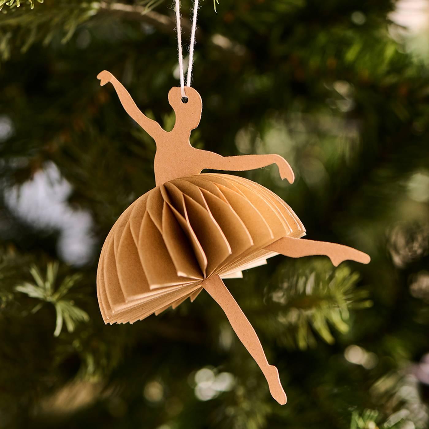 IB Laursen Scherenschnitt Ballerina Tanzposition braun IB Laursen Scherenschnitt Ballerina Tanzposition braun