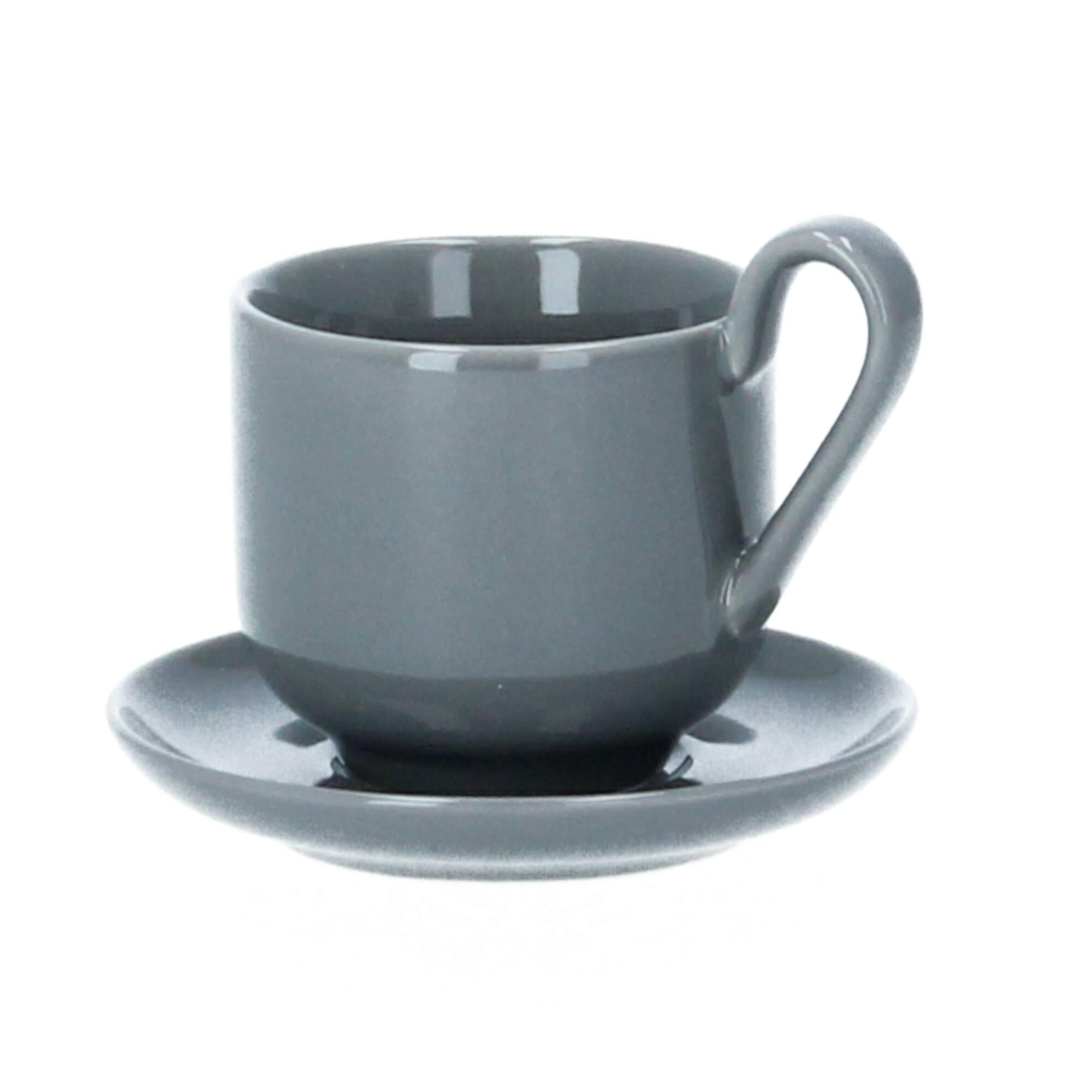 blomus RO 2 Espressotassen mit Untertasse 80 ml Porzellan sharkskin blomus RO 2 Espressotassen mit Untertasse 80 ml Porzellan sharkskin
