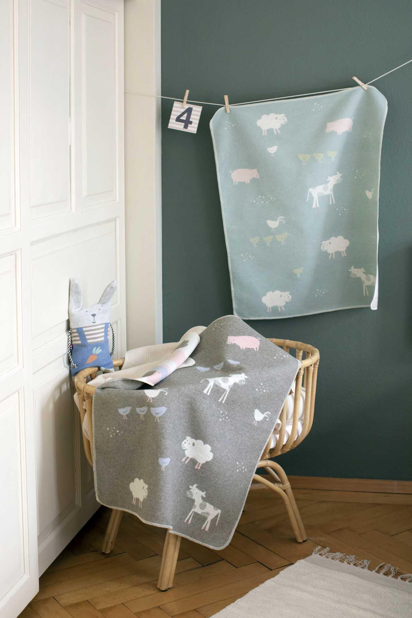David Fussenegger Kuscheldecke Babydecke Bauernhof rauch David Fussenegger Kuscheldecke Babydecke Bauernhof rauch