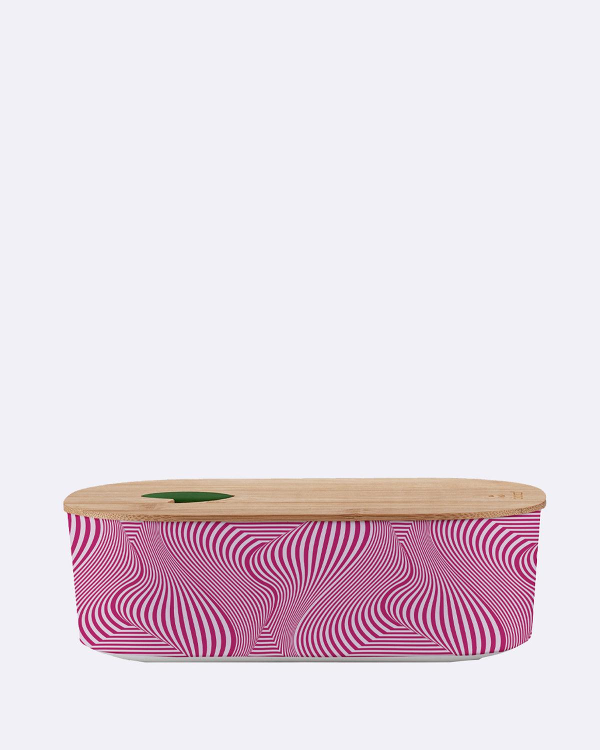 chic.mic bioloco plant lunchbox Brotdose oval magentaverse BPLB130