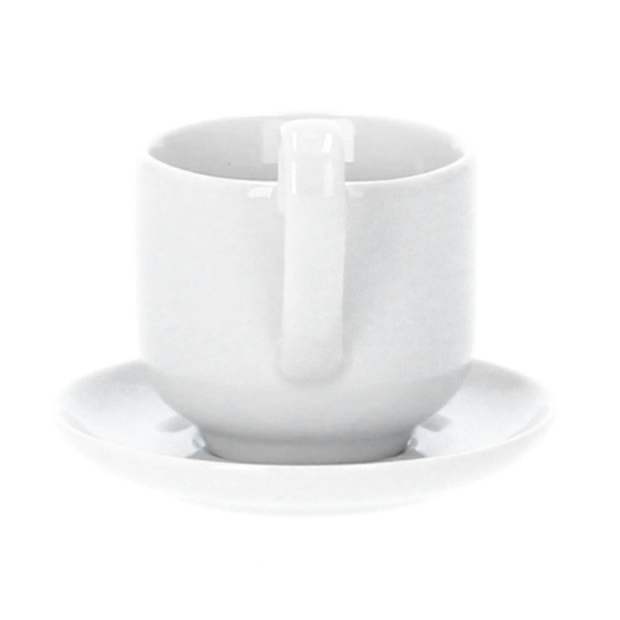 blomus RO 2 Espressotassen mit Untertasse 80 ml Porzellan nimbus cloud