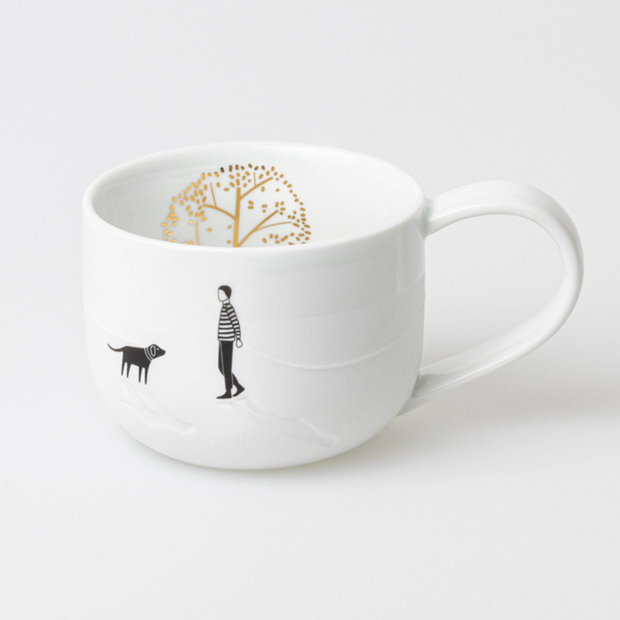 räder Tasse Auszeit Parkspaziergang Porzellan weiß 0016892