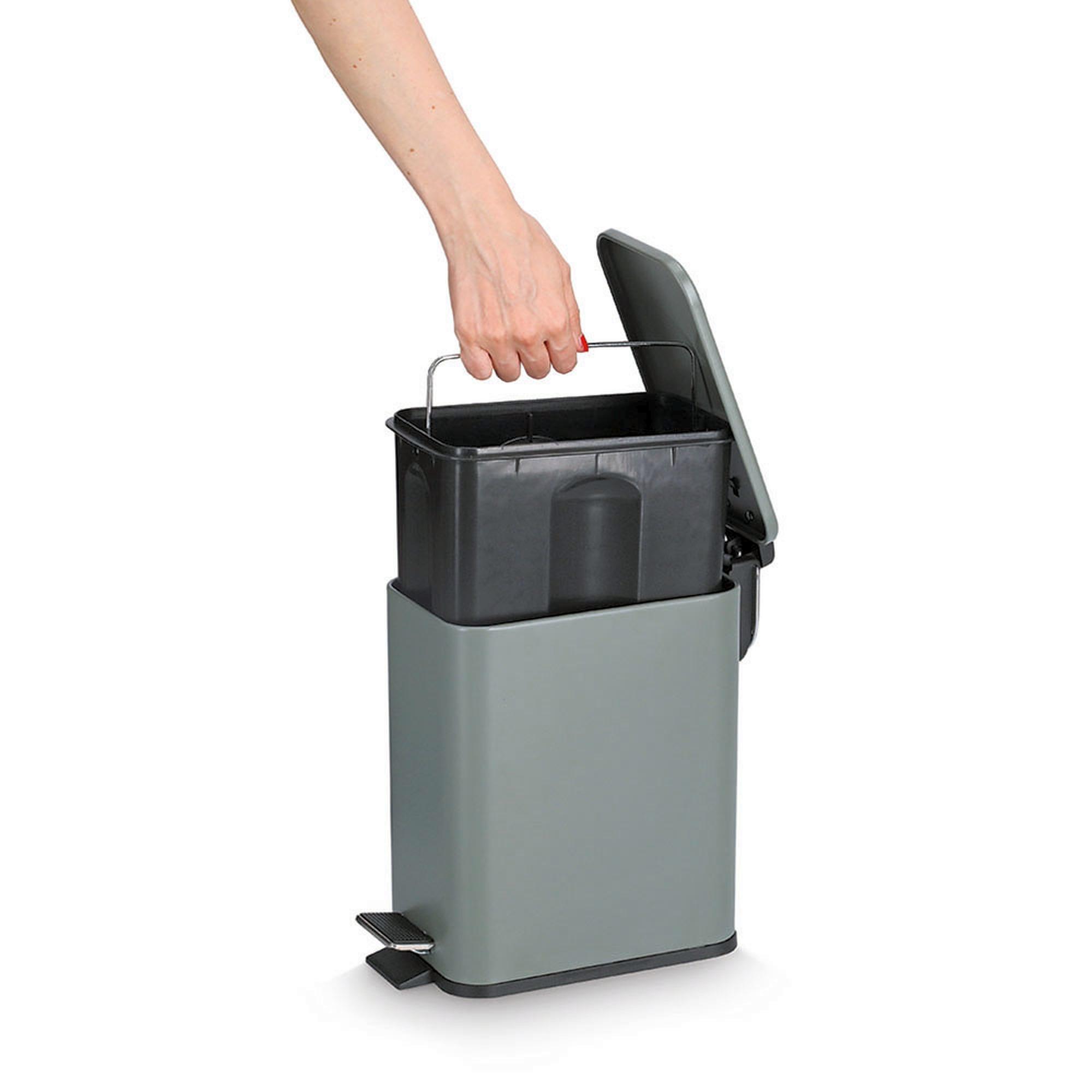 Zeller Treteimer 5L salbei 28,3x14x29cm 18961 Zeller Treteimer 5L salbei 28,3x14x29cm 18961