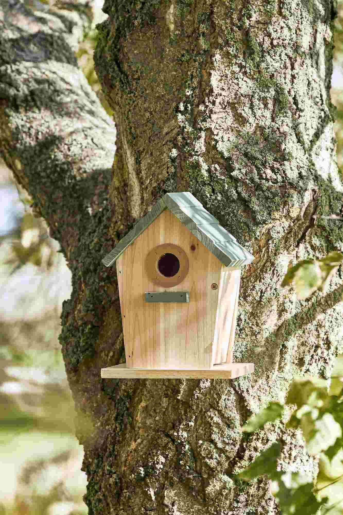 IB Laursen Nistkasten Vogelhaus Naturf. staubig grünes Dach IB Laursen Nistkasten Vogelhaus Naturf. staubig grünes Dach