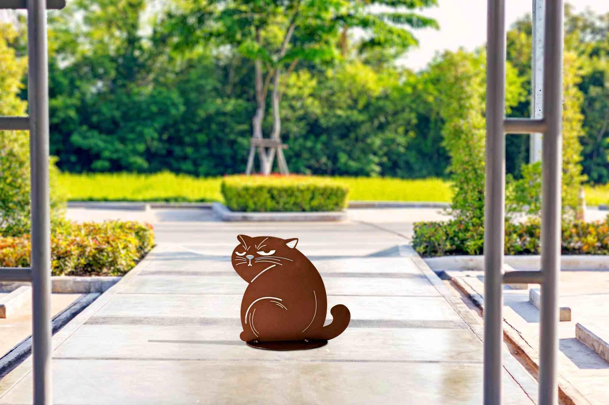 Ferrum GartendekoKater Gizmo 25x29cm Edelrost 5-0466 Ferrum GartendekoKater Gizmo 25x29cm Edelrost 5-0466