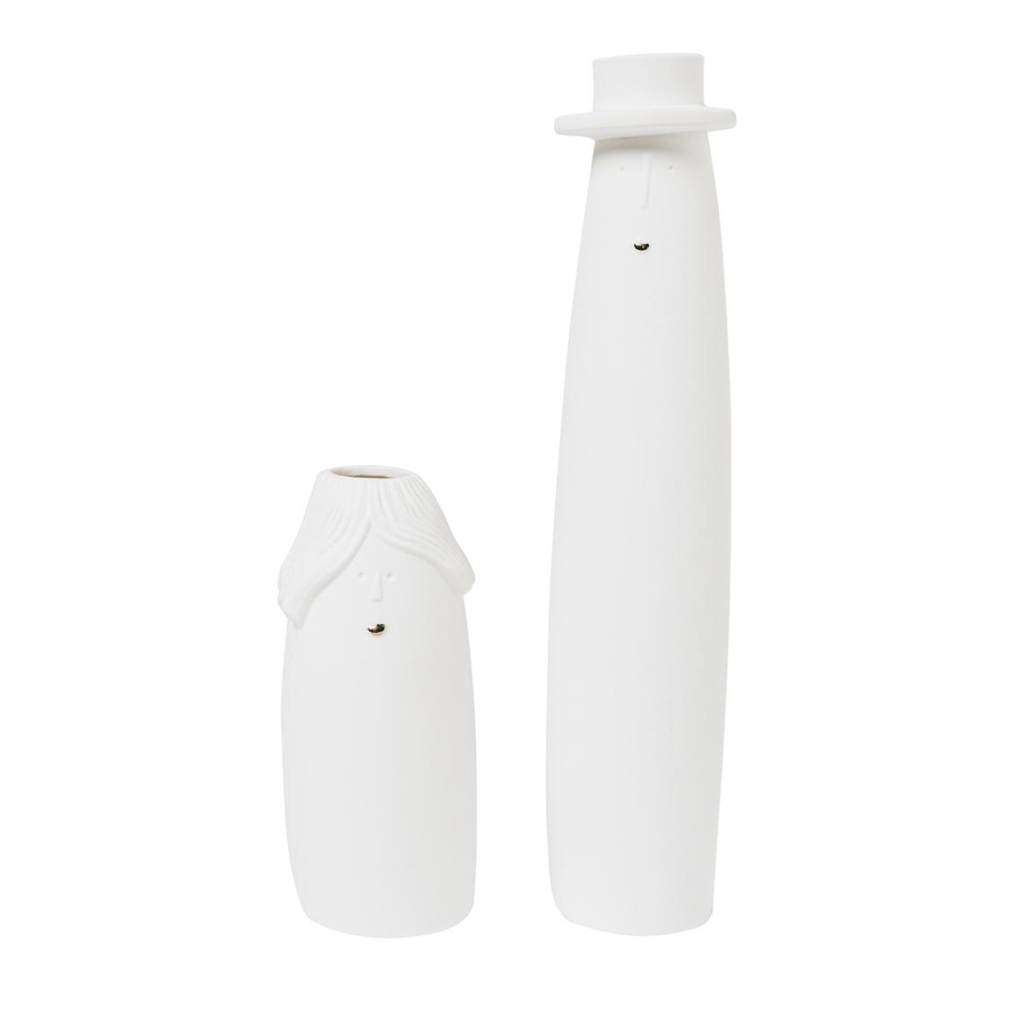 räder Vase Familienbande Oma & Opa 2er Set weiß 0017538