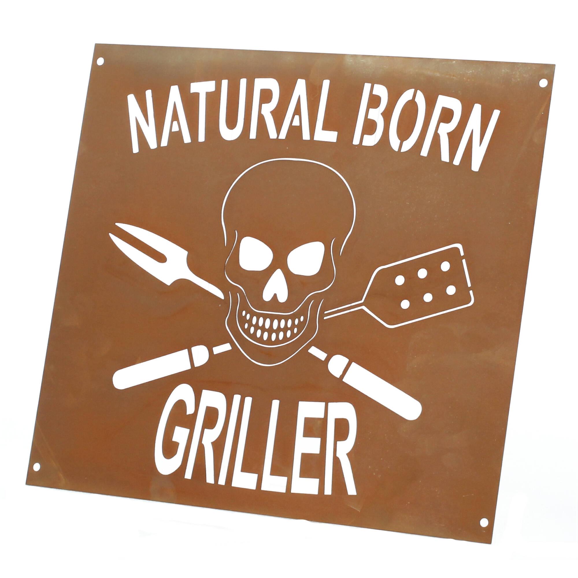 Ferrum Wandbild Edelrost Griller
